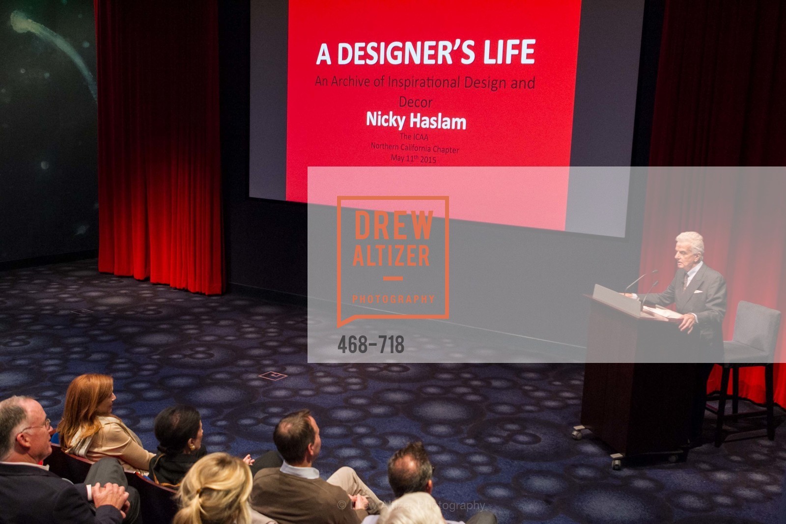 Nicky Haslam, ICAA Hosts NICKY HASLAM'S Lecture and Book Signing, US, May 12th, 2015,Drew Altizer, Drew Altizer Photography, full-service agency, private events, San Francisco photographer, photographer california