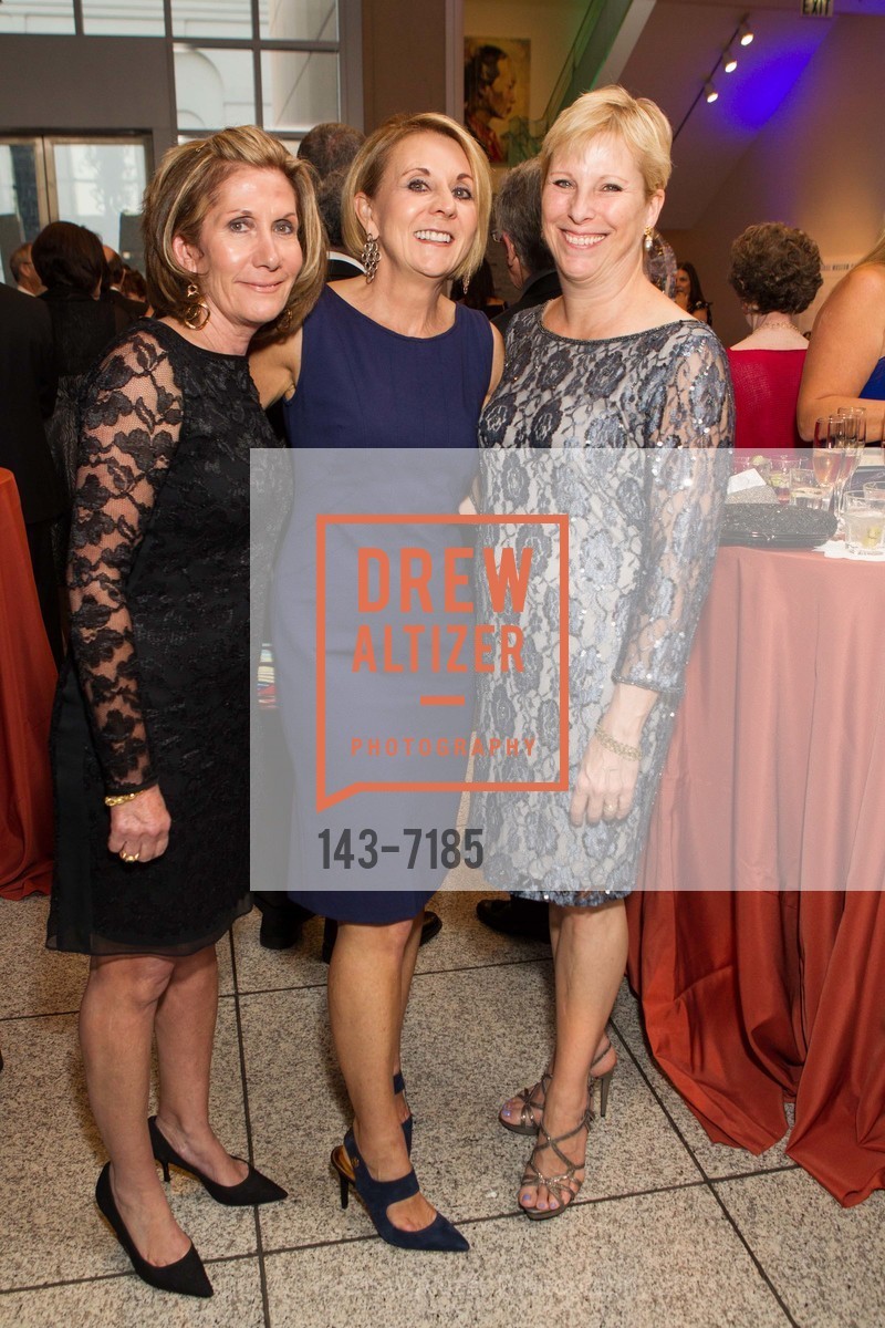 Andrea Schwartz, Mary Mocas, Glenda Dorchak, SAN JOSE MUSEUM OF ART'S Full Spectrum Gala 2013, US, October 5th, 2013, Photo #143-7185 Andrea Schwartz, Mary Mocas, Glenda Dorchak, Photo #143-7185