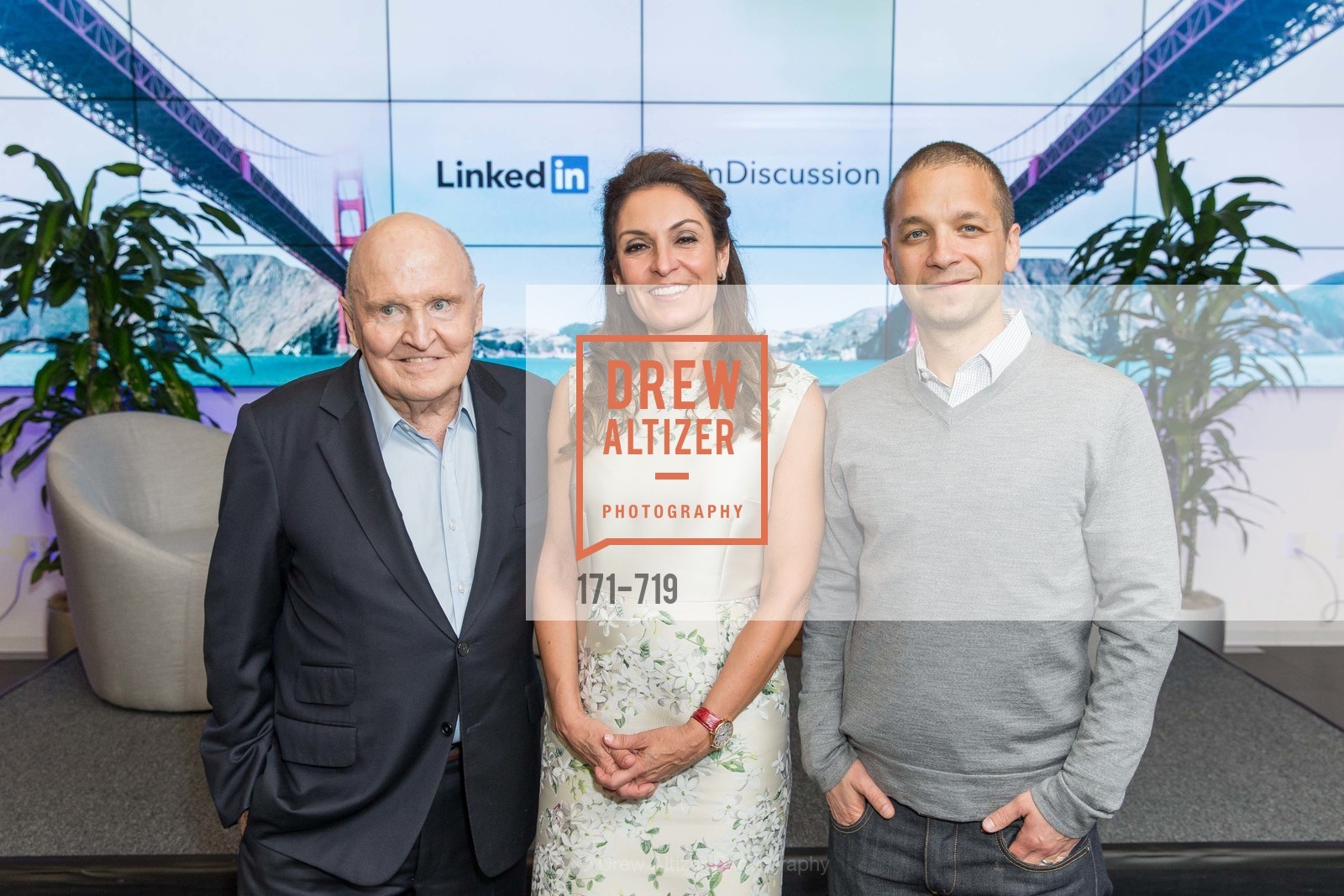 Jack Welch, Suzy Welch, Dan Roth, THE LINKEDIN Discussion Series featuring Jack and Suzy Welch with LinkedIn Executive Editor Dan Roth, US, May 12th, 2015,Drew Altizer, Drew Altizer Photography, full-service agency, private events, San Francisco photographer, photographer california