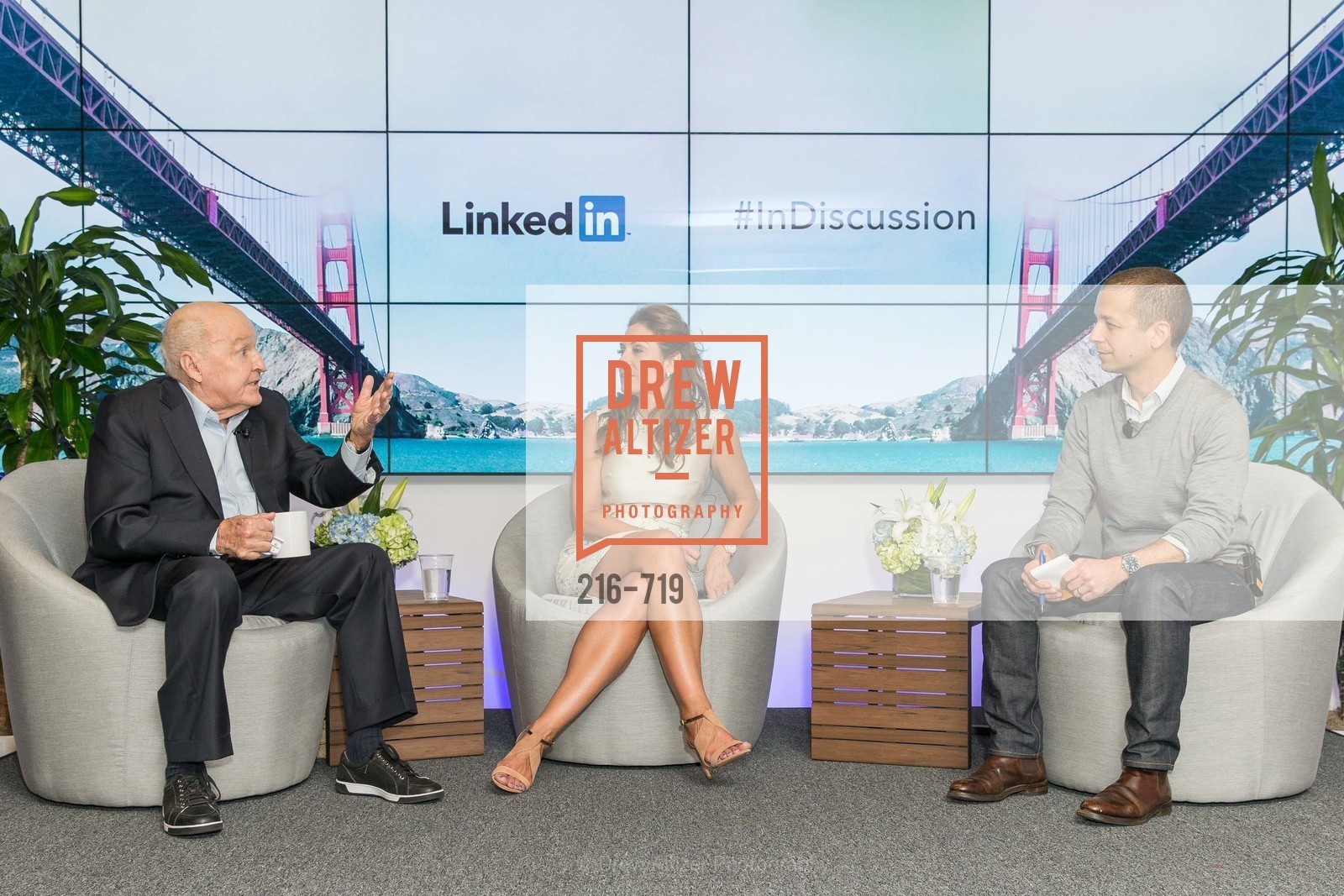 Jack Welch, Suzy Welch, Dan Roth, THE LINKEDIN Discussion Series featuring Jack and Suzy Welch with LinkedIn Executive Editor Dan Roth, US, May 12th, 2015,Drew Altizer, Drew Altizer Photography, full-service agency, private events, San Francisco photographer, photographer california