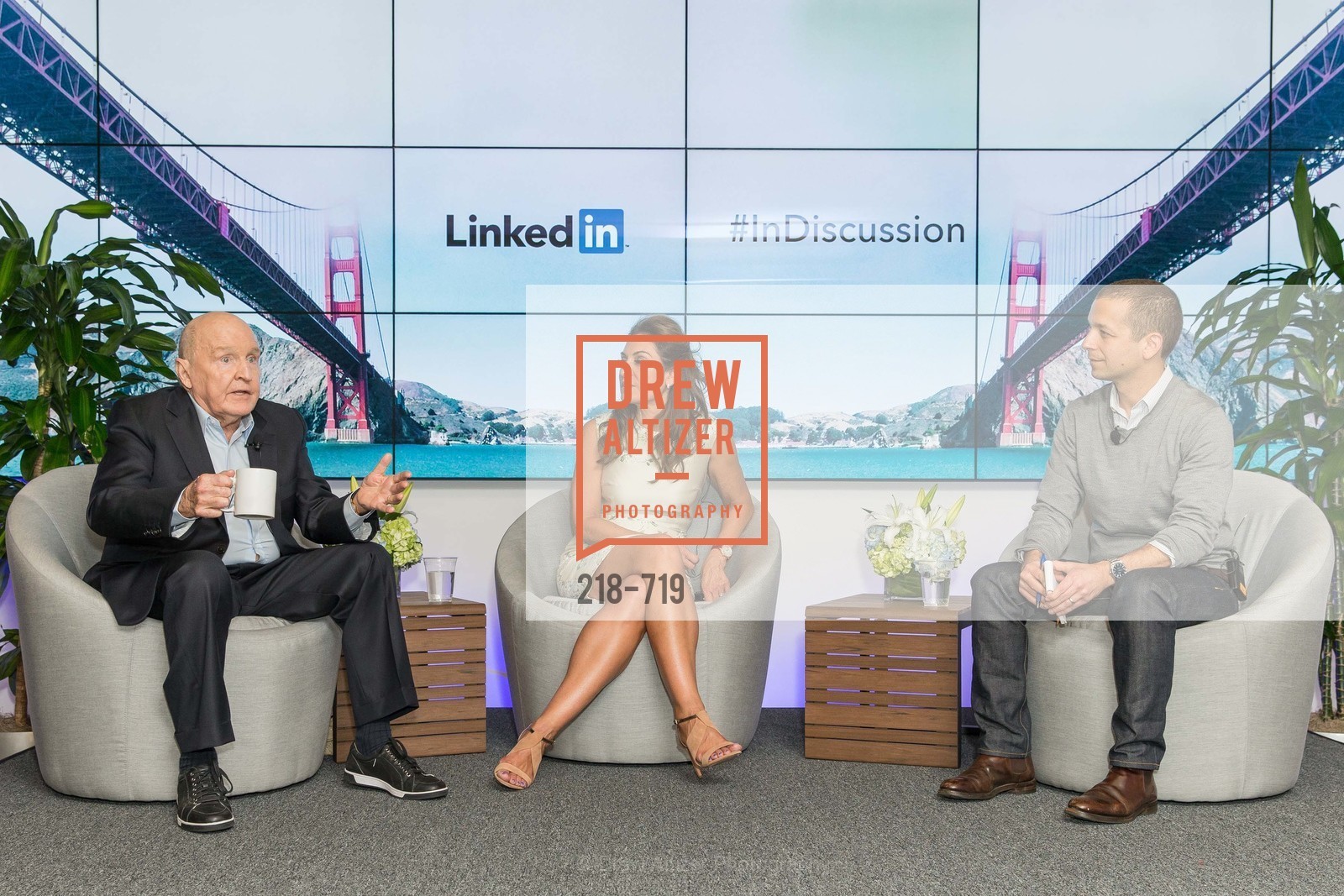Jack Welch, Suzy Welch, Dan Roth, THE LINKEDIN Discussion Series featuring Jack and Suzy Welch with LinkedIn Executive Editor Dan Roth, US, May 12th, 2015,Drew Altizer, Drew Altizer Photography, full-service agency, private events, San Francisco photographer, photographer california