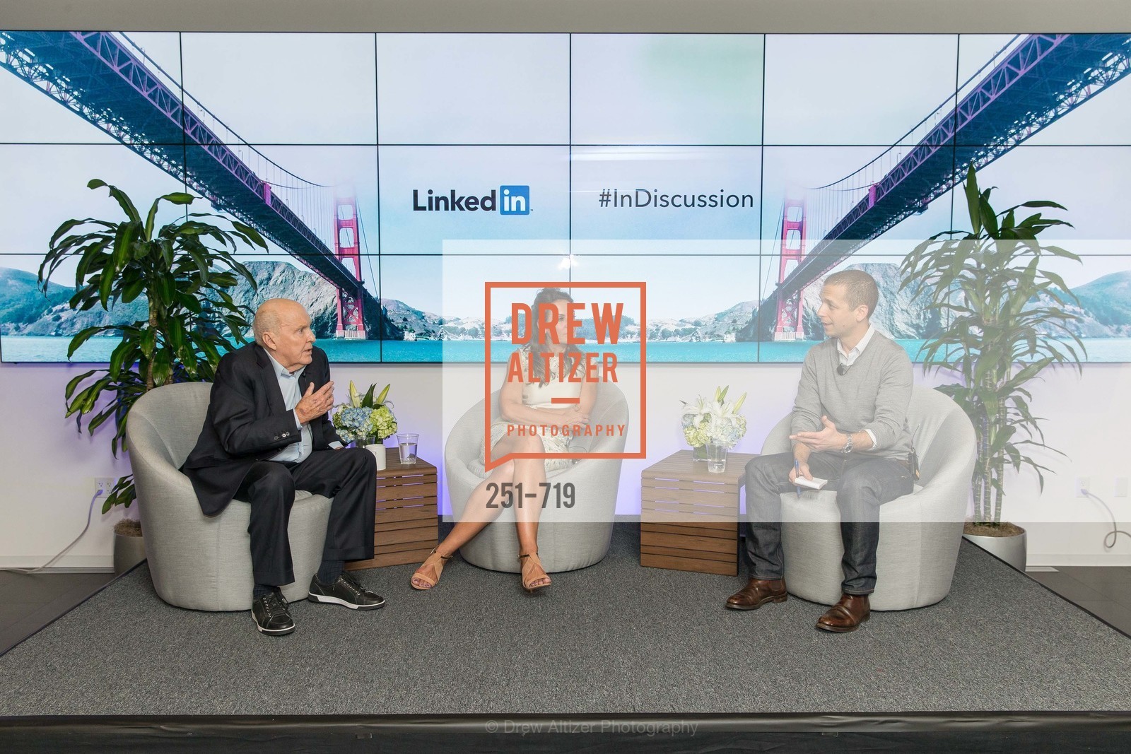 Jack Welch, Suzy Welch, Dan Roth, THE LINKEDIN Discussion Series featuring Jack and Suzy Welch with LinkedIn Executive Editor Dan Roth, US, May 12th, 2015,Drew Altizer, Drew Altizer Photography, full-service agency, private events, San Francisco photographer, photographer california