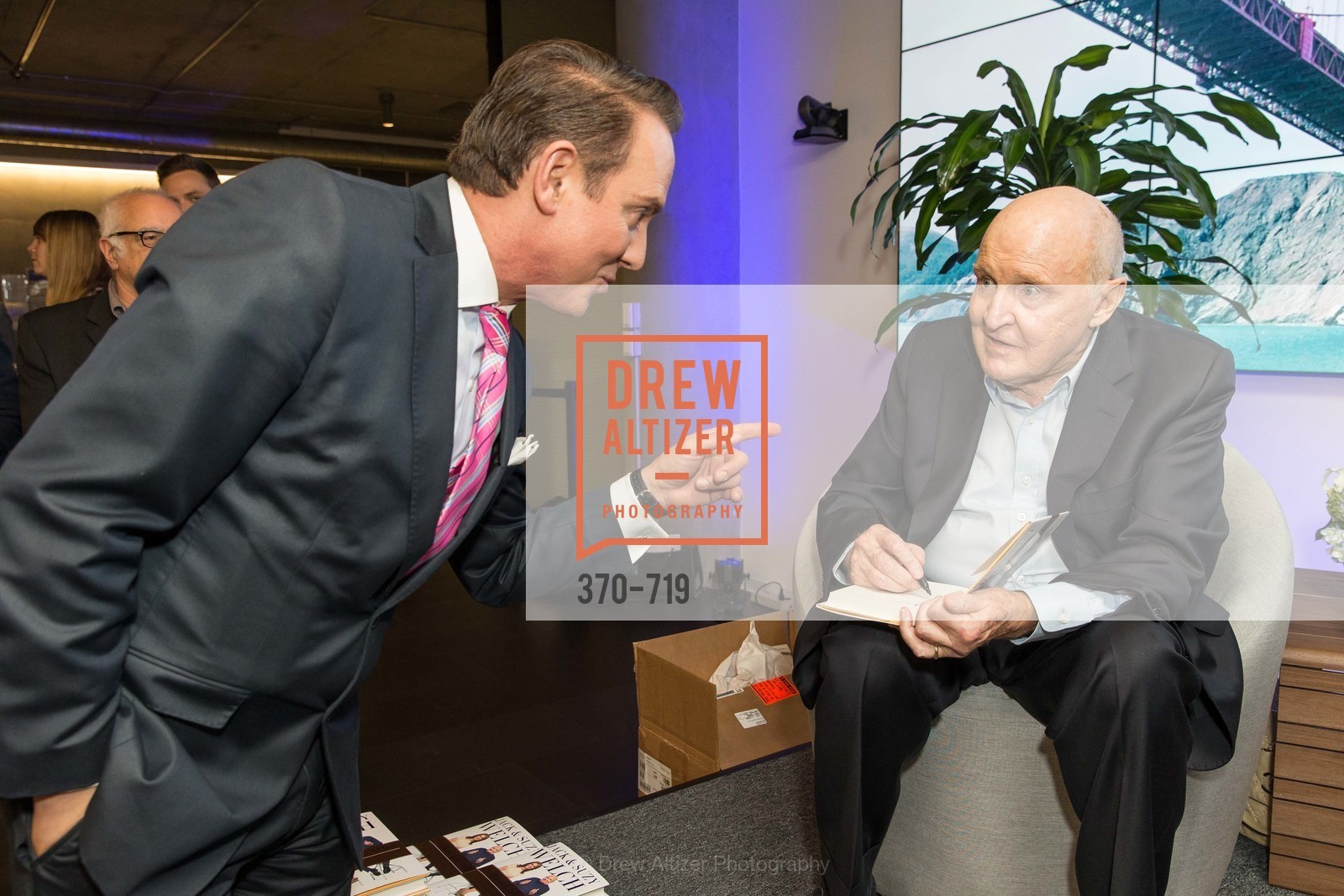 Joel Goodrich, Jack Welch, THE LINKEDIN Discussion Series featuring Jack and Suzy Welch with LinkedIn Executive Editor Dan Roth, US, May 12th, 2015,Drew Altizer, Drew Altizer Photography, full-service agency, private events, San Francisco photographer, photographer california