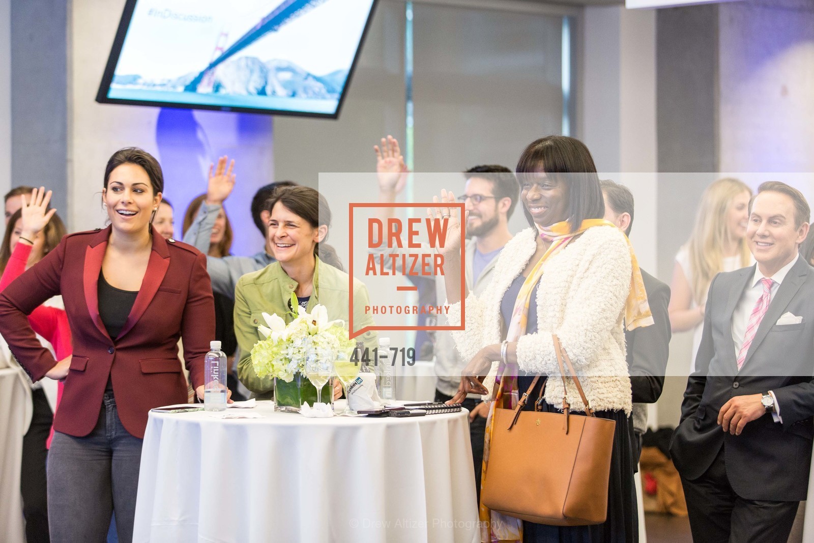 Libby Leffler Hoaglin, Courtney O'Donnell, Kelly Carter, Joel Goodrich, THE LINKEDIN Discussion Series featuring Jack and Suzy Welch with LinkedIn Executive Editor Dan Roth, US, May 12th, 2015, Photo #441-719 Libby Leffler Hoaglin, Courtney O'Donnell, Kelly Carter, Joel Goodrich, Photo #441-719