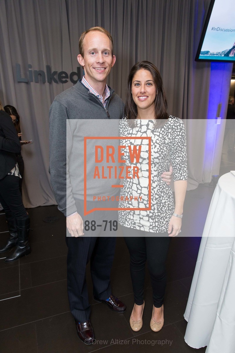 Tim Moffet, Sarah Moffet, THE LINKEDIN Discussion Series featuring Jack and Suzy Welch with LinkedIn Executive Editor Dan Roth, US, May 12th, 2015,Drew Altizer, Drew Altizer Photography, full-service agency, private events, San Francisco photographer, photographer california
