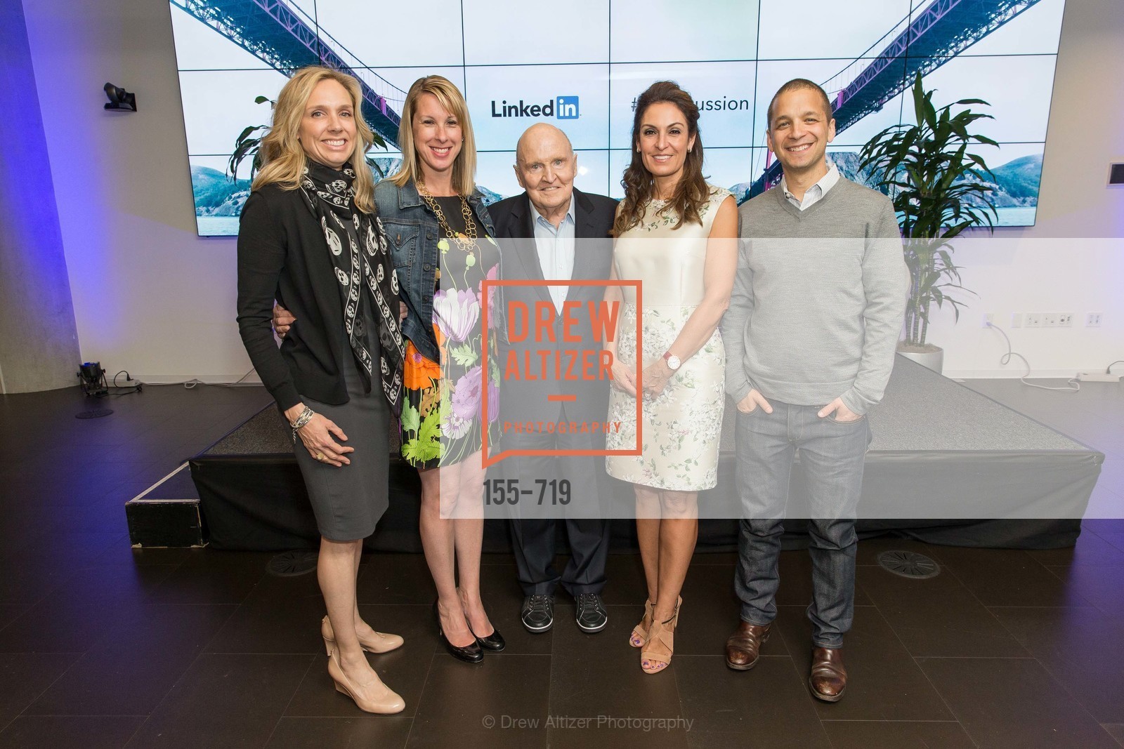Catherine Fisher, Shannon Stubo, Jack Welch, Suzy Welch, Dan Roth, THE LINKEDIN Discussion Series featuring Jack and Suzy Welch with LinkedIn Executive Editor Dan Roth, US, May 12th, 2015,Drew Altizer, Drew Altizer Photography, full-service agency, private events, San Francisco photographer, photographer california