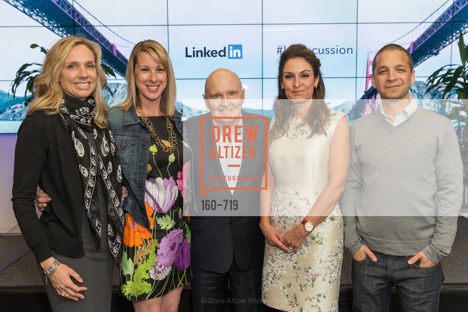 Catherine Fisher, Shannon Stubo, Jack Welch, Suzy Welch, Dan Roth, THE LINKEDIN Discussion Series featuring Jack and Suzy Welch with LinkedIn Executive Editor Dan Roth, US, May 12th, 2015,Drew Altizer, Drew Altizer Photography, full-service agency, private events, San Francisco photographer, photographer california