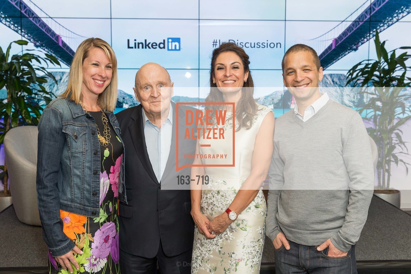 Shannon Stubo, Jack Welch, Suzy Welch, Dan Roth, THE LINKEDIN Discussion Series featuring Jack and Suzy Welch with LinkedIn Executive Editor Dan Roth, US, May 12th, 2015,Drew Altizer, Drew Altizer Photography, full-service agency, private events, San Francisco photographer, photographer california
