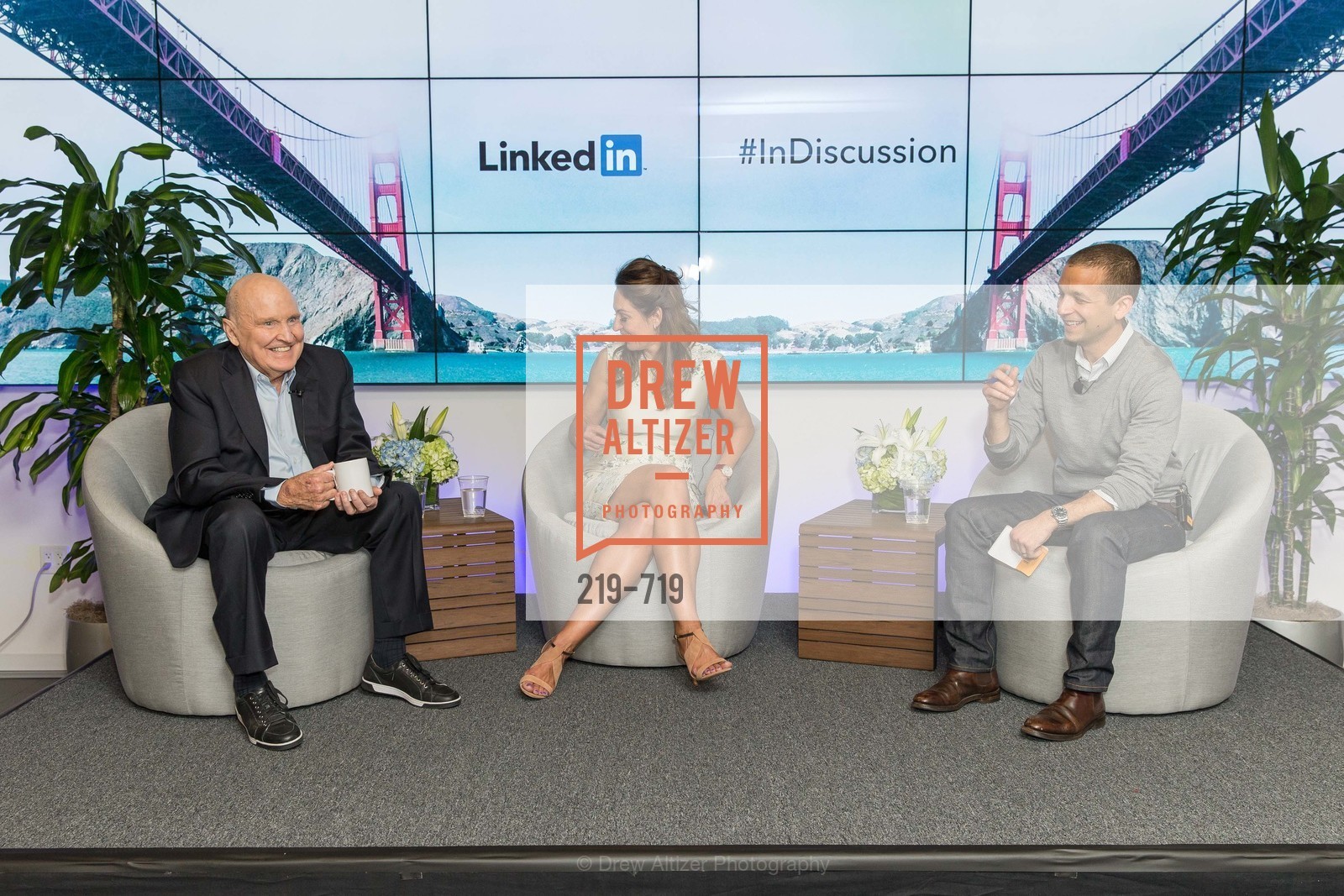 Jack Welch, Suzy Welch, Dan Roth, THE LINKEDIN Discussion Series featuring Jack and Suzy Welch with LinkedIn Executive Editor Dan Roth, US, May 12th, 2015,Drew Altizer, Drew Altizer Photography, full-service agency, private events, San Francisco photographer, photographer california