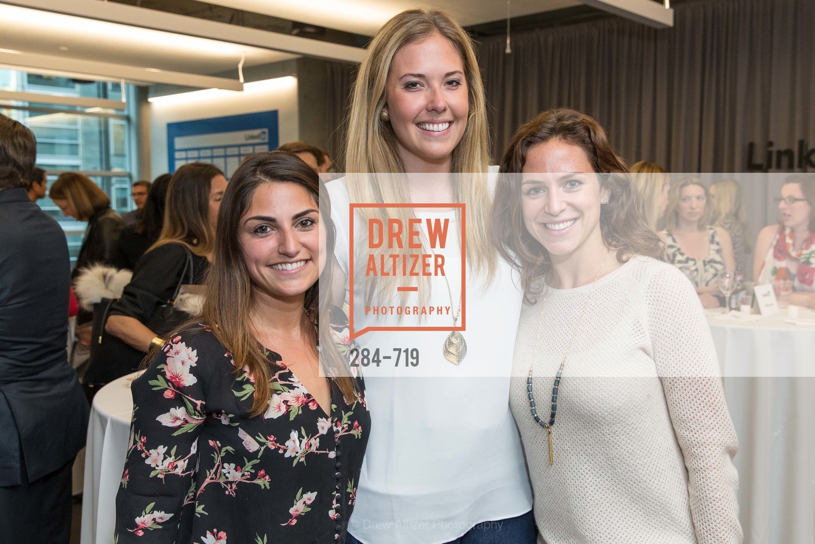 Kimia Raafat, Taylor Holmes, Annelise Reynolds, THE LINKEDIN Discussion Series featuring Jack and Suzy Welch with LinkedIn Executive Editor Dan Roth, US, May 12th, 2015, Photo #284-719 Kimia Raafat, Taylor Holmes, Annelise Reynolds, Photo #284-719