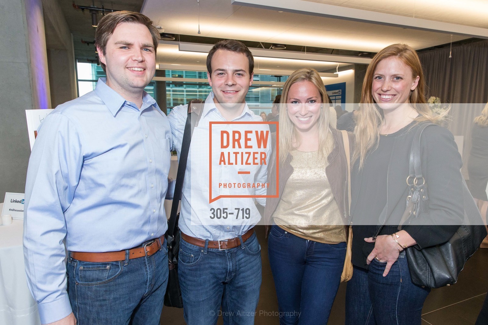 Shane Danze, Nick Huber, Kingsley Beer, Saer Coulter, THE LINKEDIN Discussion Series featuring Jack and Suzy Welch with LinkedIn Executive Editor Dan Roth, US, May 12th, 2015, Photo #305-719 Shane Danze, Nick Huber, Kingsley Beer, Saer Coulter, Photo #305-719
