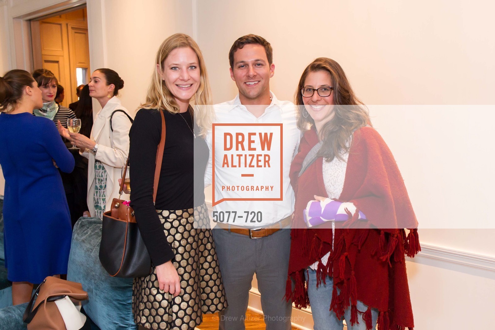 Margan Mulvihill, Greg DeLille, Melissa Gunst, C MAGAZINE Editors Cocktail Party, US, May 13th, 2015