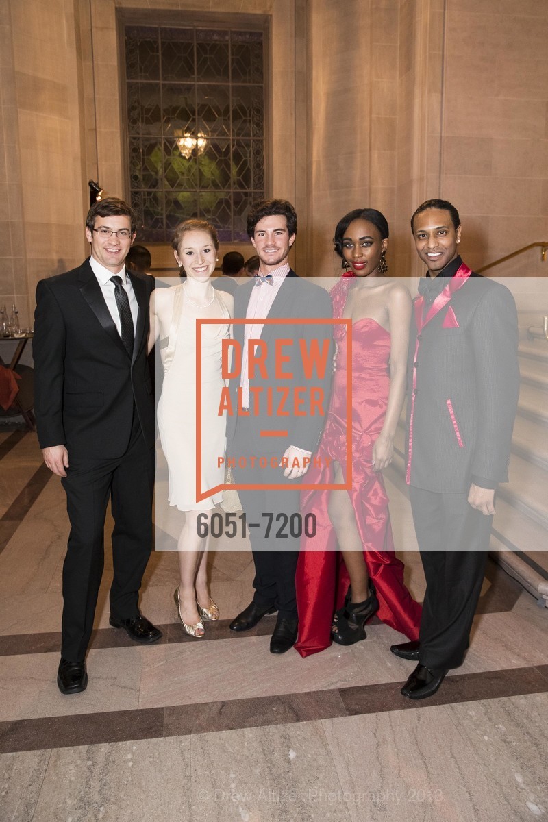 Eric White, Jennifer Stahl, Gaetano Amico, Shai White, Anthony Spaulding, SF BALLET AUXILIARY Arrivals, Cocktails and Dinner, and Intermission, US, January 24th, 2013, Photo #6051-7200 Eric White, Jennifer Stahl, Gaetano Amico, Shai White, Anthony Spaulding, Photo #6051-7200