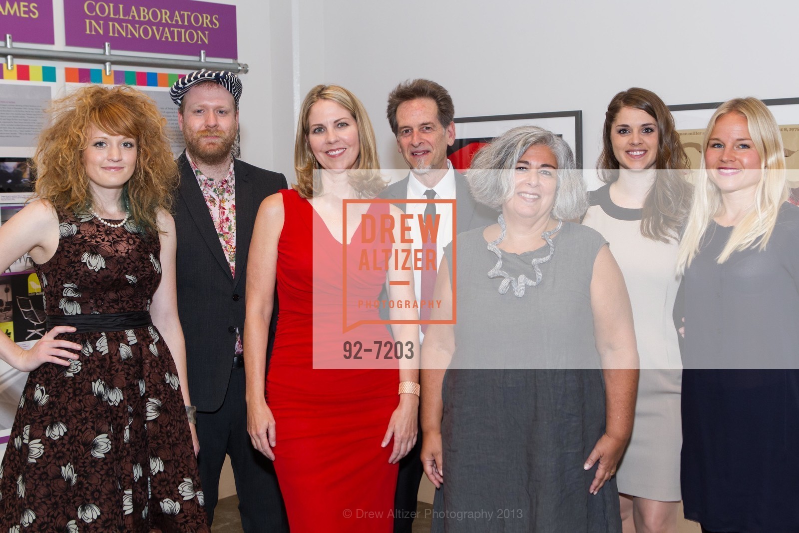 Kelsey Rudd, Nathaniel Anderson, June Ross, Marc D'Estout, JoAnn Edwards, Allison Frost, Eva Danling, MUSEUM OF CRAFT & DESIGN Herman Miller and Holly Lane Exhibition Reception, US, July 19th, 2013, Photo #92-7203 Kelsey Rudd, Nathaniel Anderson, June Ross, Marc D'Estout, JoAnn Edwards, Allison Frost, Eva Danling, Photo #92-7203
