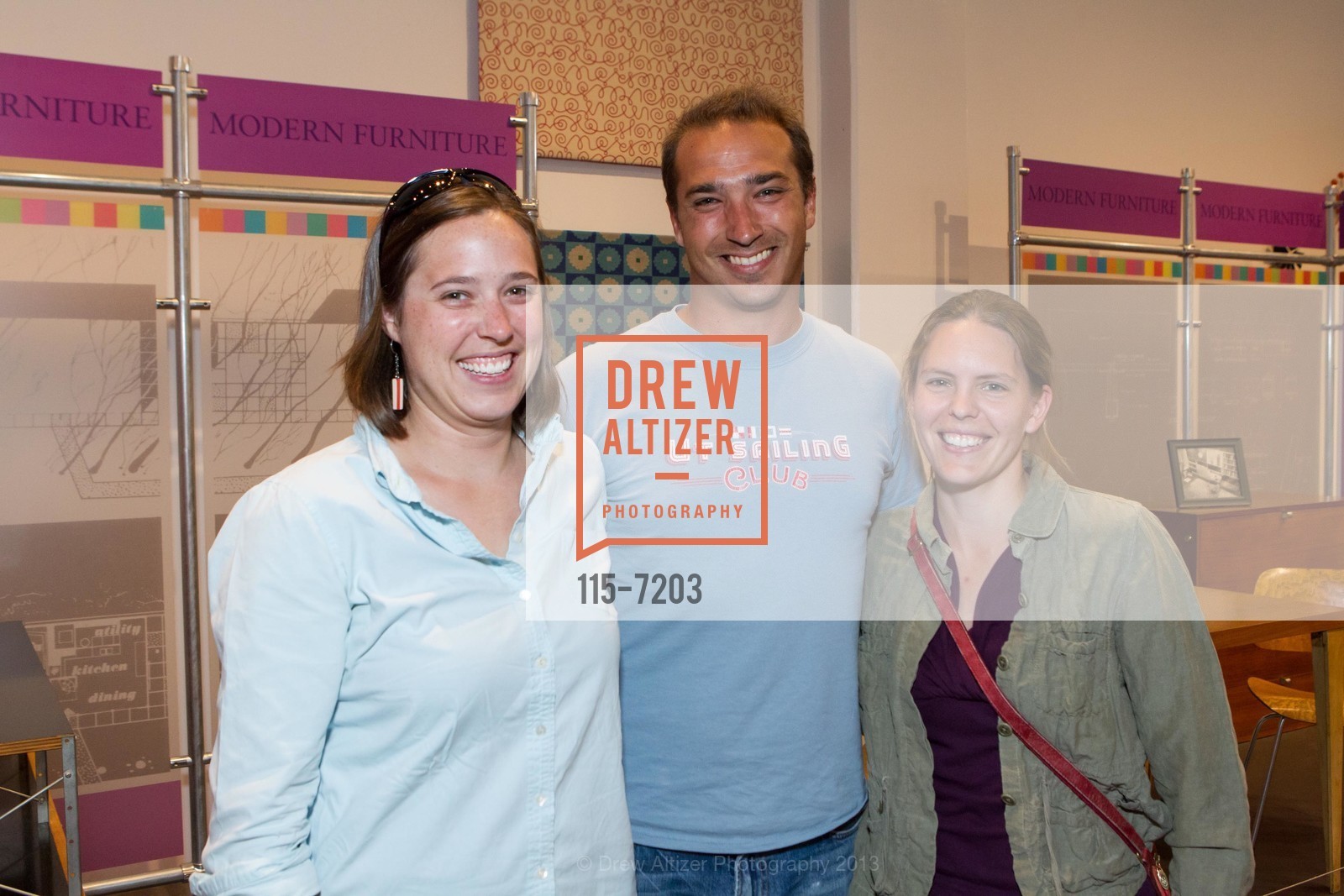Theresa Curtis, Jacob Leverich, Lindsay Poland, MUSEUM OF CRAFT & DESIGN Herman Miller and Holly Lane Exhibition Reception, US, July 19th, 2013, Photo #115-7203 Theresa Curtis, Jacob Leverich, Lindsay Poland, Photo #115-7203