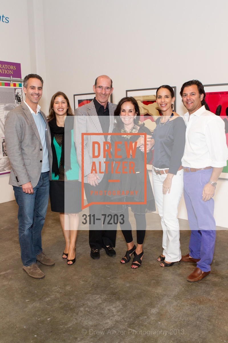 Jeremy Kaplan, Silvia Kaplan, Steve Kaplan, Alice Kaplan, Meredith Walsey, Craig Walsey, MUSEUM OF CRAFT & DESIGN Herman Miller and Holly Lane Exhibition Reception, US, July 19th, 2013, Photo #311-7203 Jeremy Kaplan, Silvia Kaplan, Steve Kaplan, Alice Kaplan, Meredith Walsey, Craig Walsey, Photo #311-7203