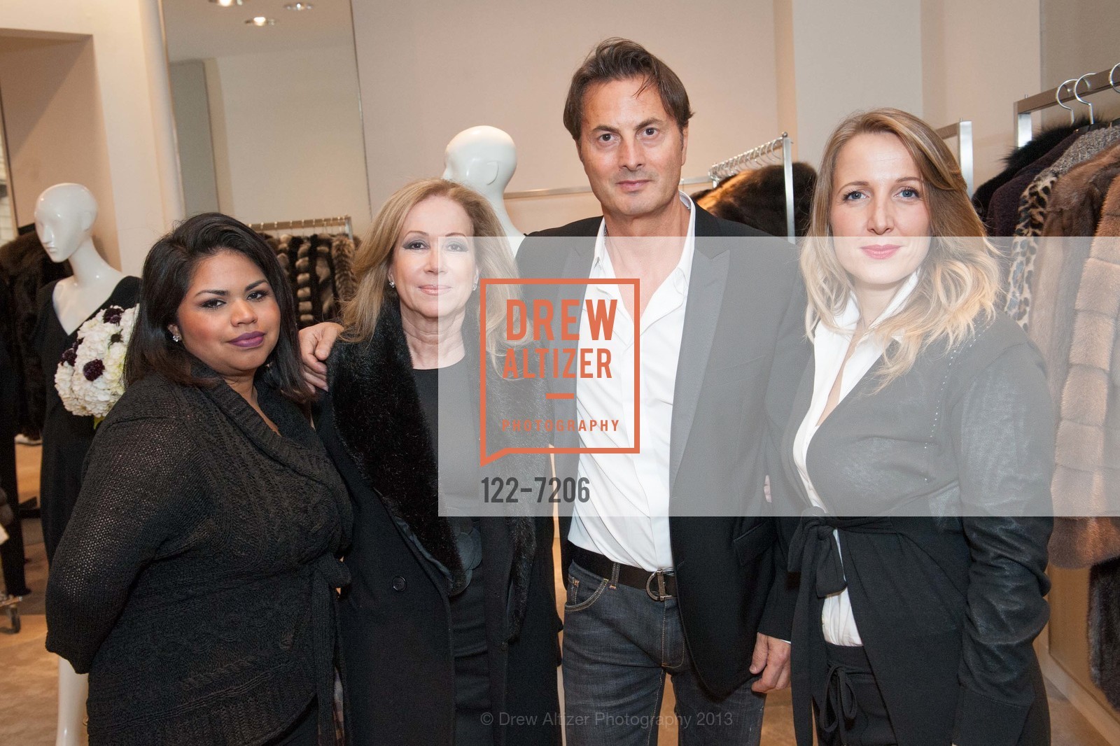 Ada Garcia, Sophie Azouaou, Brunello Rindi, Ilaria Fabbri, SAKS FIFTH AVENUE'S Fur Salon Fashion Show, US, October 24th, 2013, Photo #122-7206 Ada Garcia, Sophie Azouaou, Brunello Rindi, Ilaria Fabbri, Photo #122-7206
