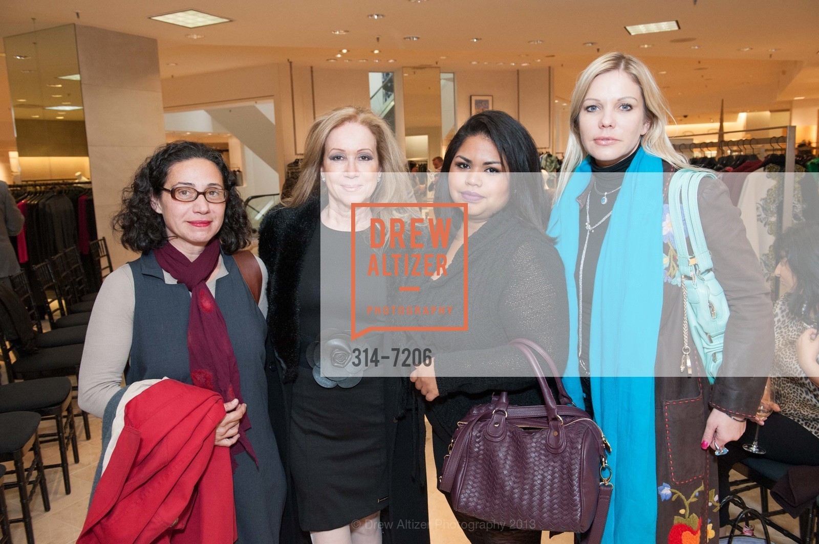 Alev Buyukkokten, Sophie Azouaou, Ada Garcia, Tatiana Takaeva, SAKS FIFTH AVENUE'S Fur Salon Fashion Show, US, October 24th, 2013, Photo #314-7206 Alev Buyukkokten, Sophie Azouaou, Ada Garcia, Tatiana Takaeva, Photo #314-7206