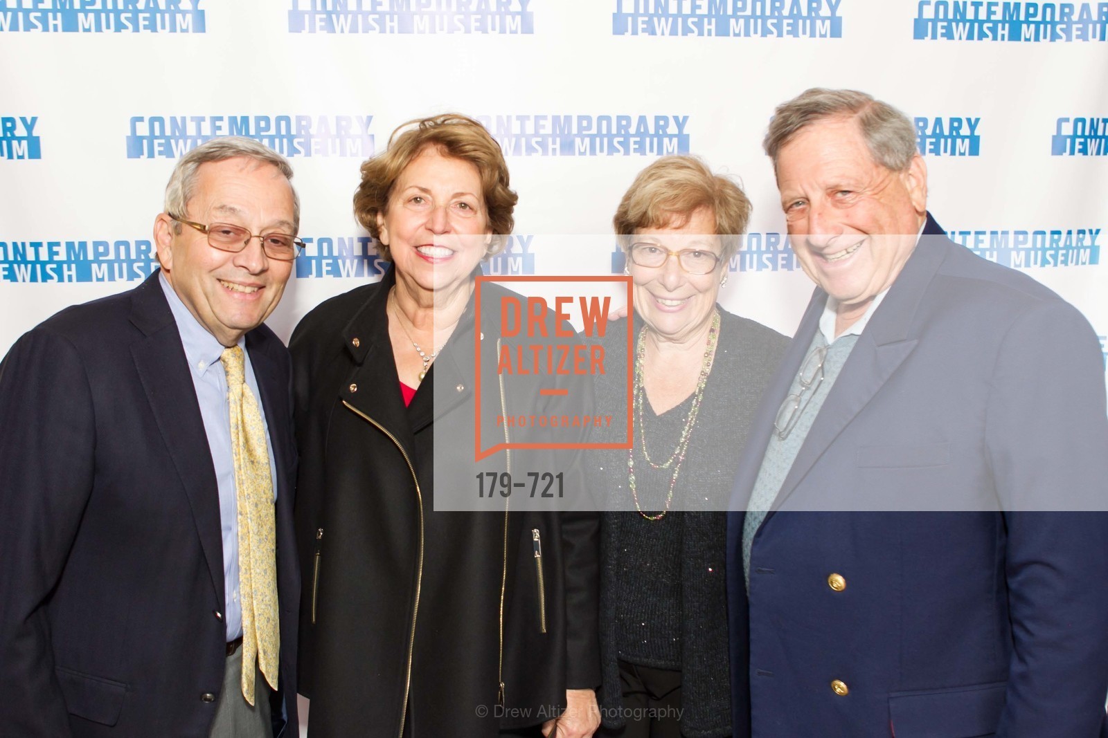 Barry Sherman, Carol Tesler, Esther Sherman, Bob Tesler, The 2015 Dorothy Saxe Invitational Celebration at the JEWISH MUSEUM, US, May 13th, 2015, Photo #179-721 Barry Sherman, Carol Tesler, Esther Sherman, Bob Tesler, Photo #179-721