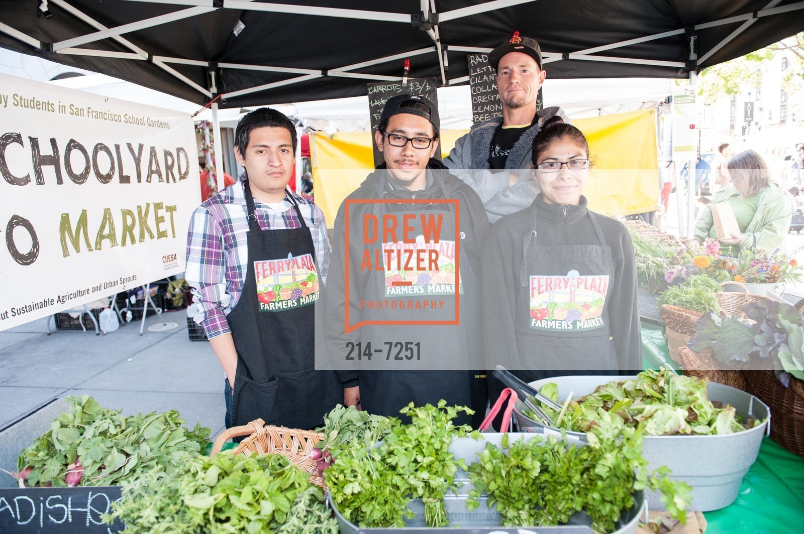 Daniel Guillen, Dominic Bermudez, Calder Gillam, Rocio Rivas, CUESA's Ferry Plaza Farmers Market Birthday Bash, US, May 18th, 2013, Photo #214-7251 Daniel Guillen, Dominic Bermudez, Calder Gillam, Rocio Rivas, Photo #214-7251