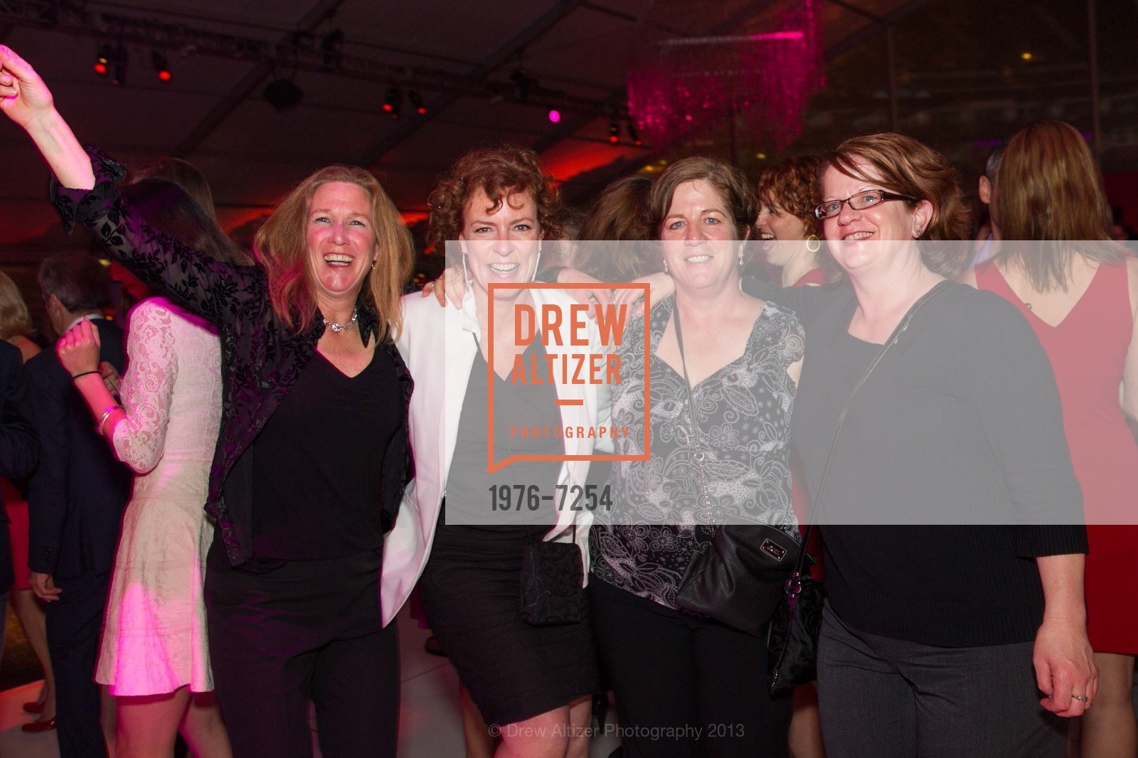 Margaret McFadden, Janet Kosewic, Nora Brennan, Maureen Brennan, 2013 HEARTS AFTER DARK benefitting San Francisco General Hospital Foundation, US, February 15th, 2013, Photo #1976-7254 Margaret McFadden, Janet Kosewic, Nora Brennan, Maureen Brennan, Photo #1976-7254