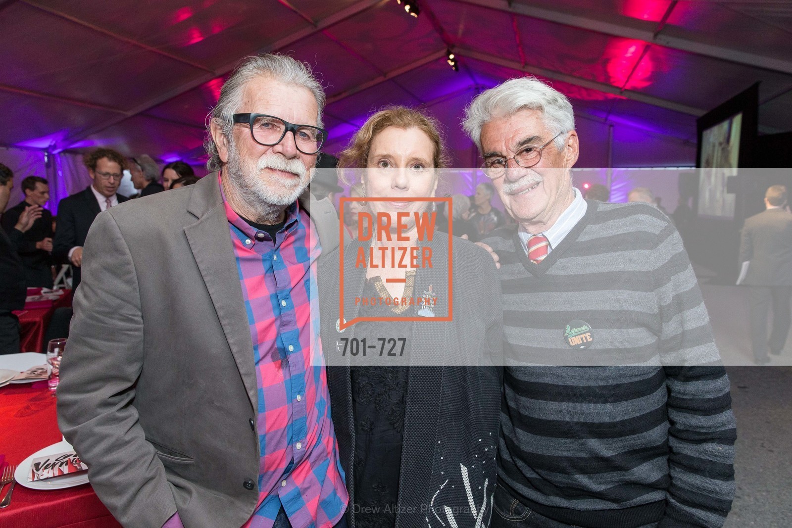 Robert Hudson, Mary Hull Webster, Richard Shaw, SAN FRANCISCO ART INSTITUTE Gala Honoring Art Visionary and Advocate ROSELYNE CHROMAN SWIG, US, May 14th, 2015,Drew Altizer, Drew Altizer Photography, full-service agency, private events, San Francisco photographer, photographer california