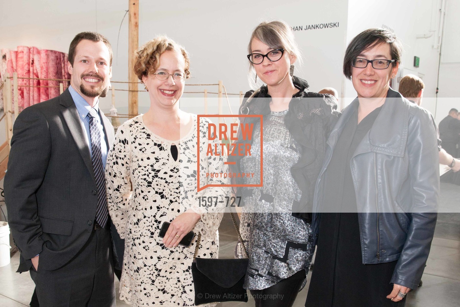 Anthony Molinar, Rachel Schreiber, Jennifer Rissler, Megan Sacks, SAN FRANCISCO ART INSTITUTE Gala Honoring Art Visionary and Advocate ROSELYNE CHROMAN SWIG, US, May 14th, 2015,Drew Altizer, Drew Altizer Photography, full-service agency, private events, San Francisco photographer, photographer california