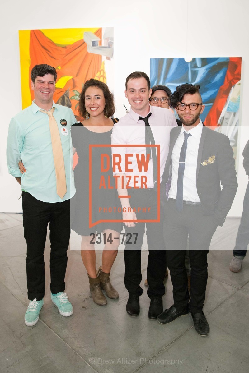 Scott Isenbarger, Madeleine Brown, Scott Welsh, Aaron David Kissman, SAN FRANCISCO ART INSTITUTE Gala Honoring Art Visionary and Advocate ROSELYNE CHROMAN SWIG, US, May 14th, 2015, Photo #2314-727 Scott Isenbarger, Madeleine Brown, Scott Welsh, Aaron David Kissman, Photo #2314-727