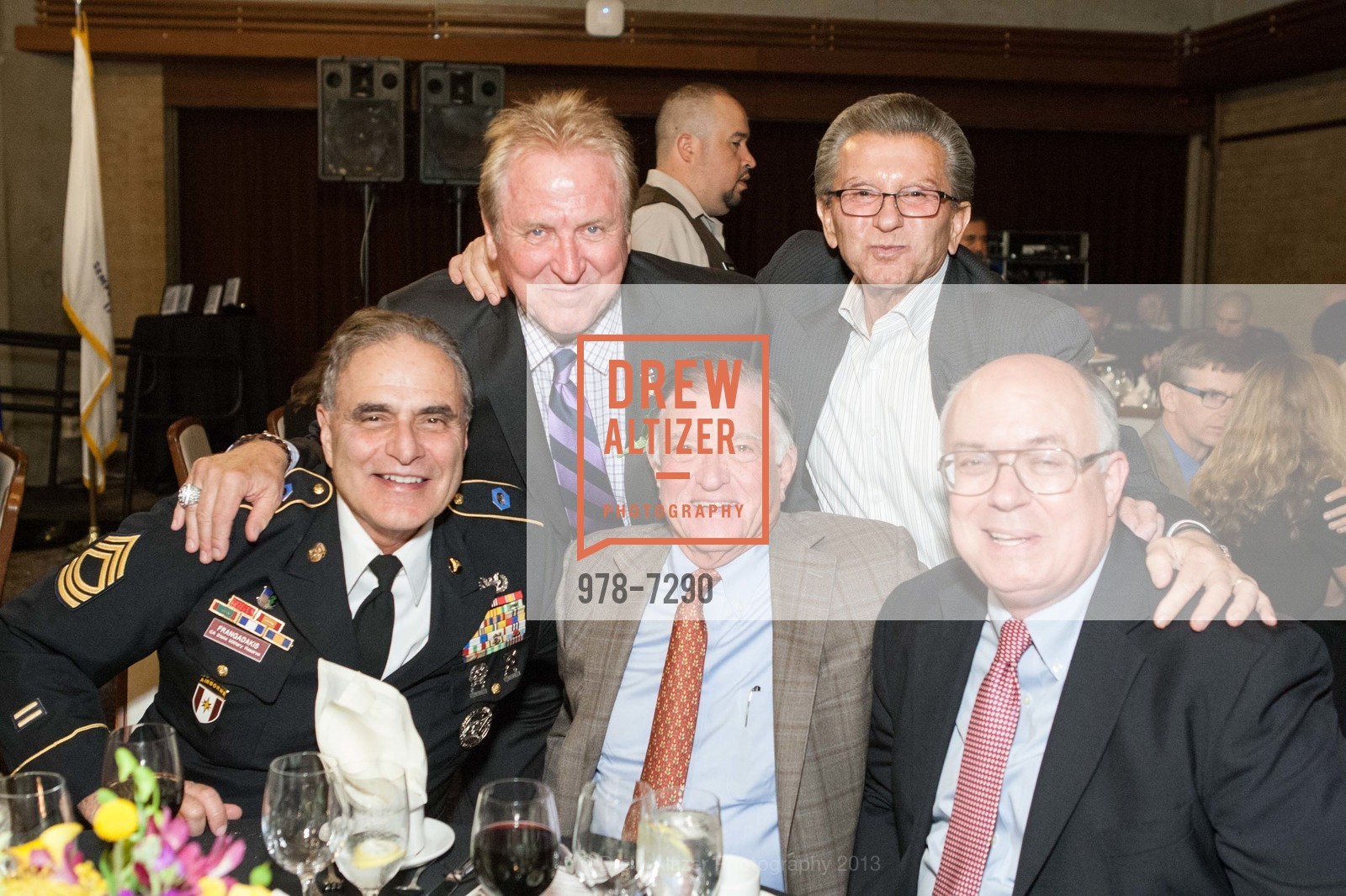 Michael Frangadakis, Chris Watson, Rick Kniss, George Marcus, Joe Simitian, LEE AND PENNY ANDERSON Defenders Lodge Grand Opening Dinner, US, October 8th, 2013, Photo #978-7290 Michael Frangadakis, Chris Watson, Rick Kniss, George Marcus, Joe Simitian, Photo #978-7290