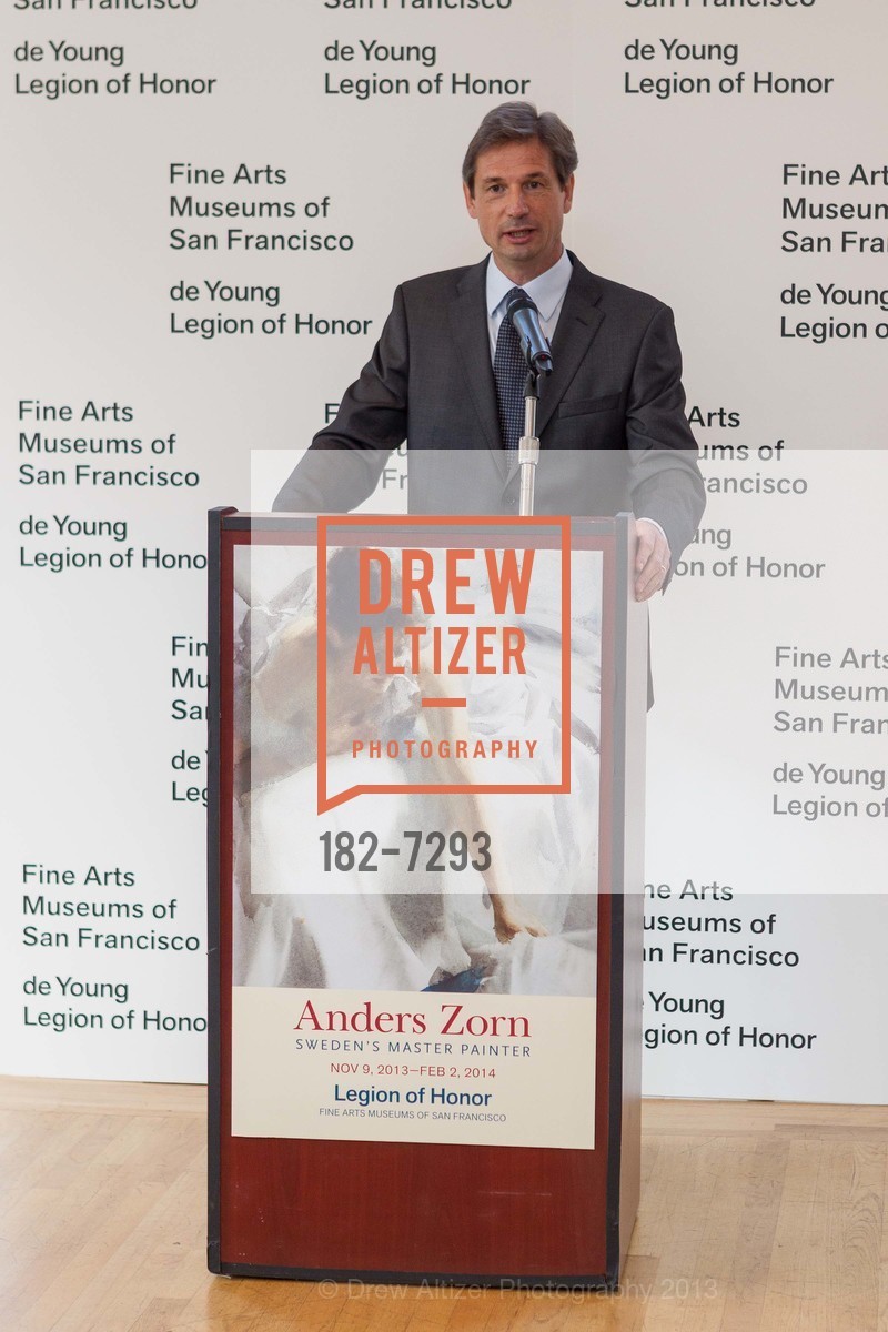 Johan Cederlund, Anders Zorn Press Preview at LEGION OF HONOR MUSEUM, US, November 7th, 2013, Photo #182-7293 Johan Cederlund, Photo #182-7293