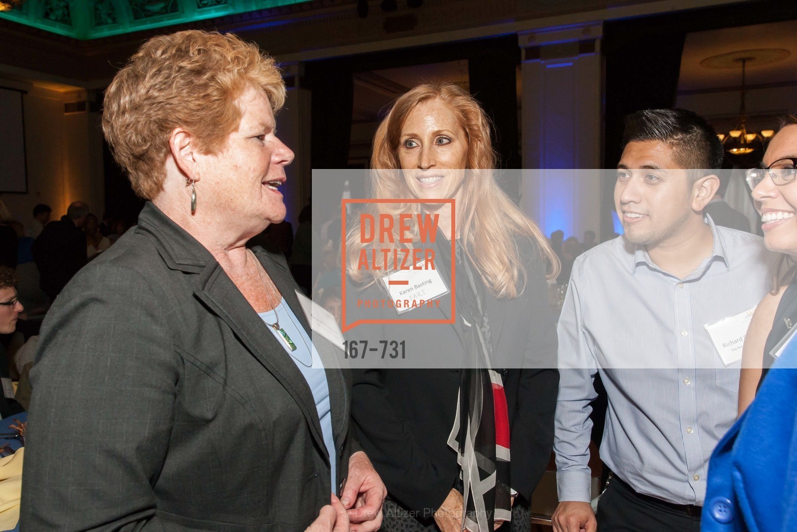 Grace Crunican, Karen Basting, Richard Fuentes, WOMEN'S TRANSPORTATION SEMINAR SF Bay Area Chapter Annual Scholarship Awards, US, May 15th, 2015, Photo #167-731 Grace Crunican, Karen Basting, Richard Fuentes, Photo #167-731