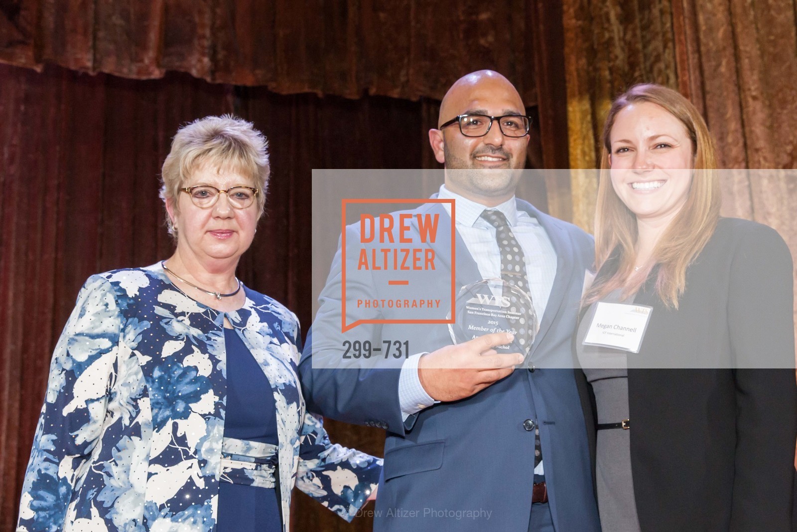 Darlene Gee, Arash Monsefan, Megal Channell, WOMEN'S TRANSPORTATION SEMINAR SF Bay Area Chapter Annual Scholarship Awards, US, May 15th, 2015,Drew Altizer, Drew Altizer Photography, full-service agency, private events, San Francisco photographer, photographer california