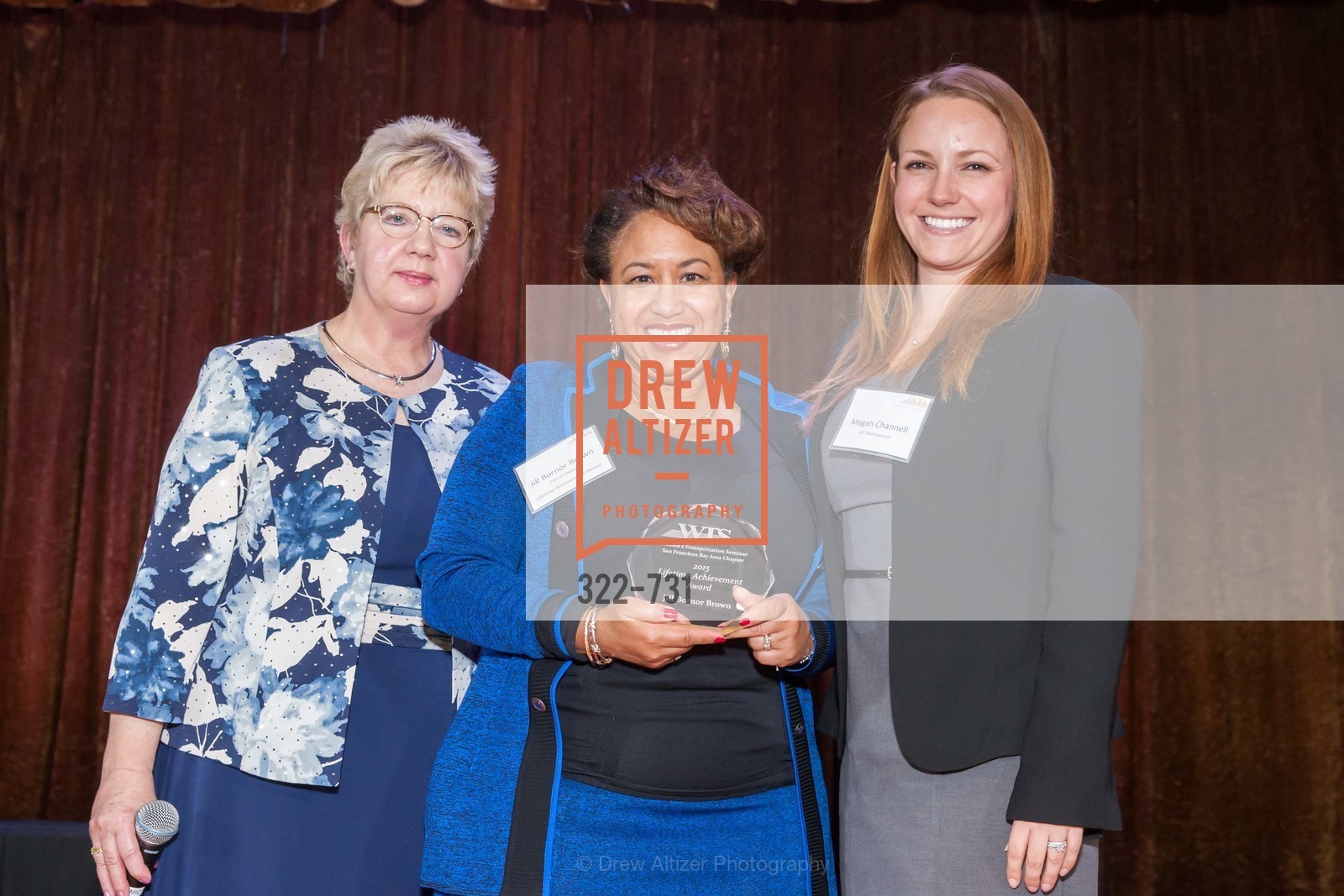 Darlene Gee, Jill Bornor Brown, Megan Channell, WOMEN'S TRANSPORTATION SEMINAR SF Bay Area Chapter Annual Scholarship Awards, US, May 15th, 2015,Drew Altizer, Drew Altizer Photography, full-service agency, private events, San Francisco photographer, photographer california