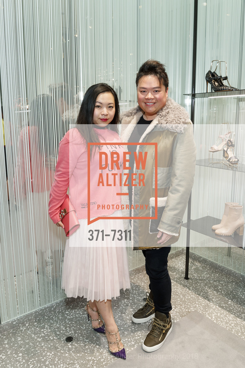 Sammi Leung, Jacky Leung, Valentino and SFMOMA Modern Ball 2018 Kick Off Party, Valentino. 105 Grand Avenue, March 8th, 2018, Photo #371-7311 Sammi Leung, Jacky Leung, Photo #371-7311