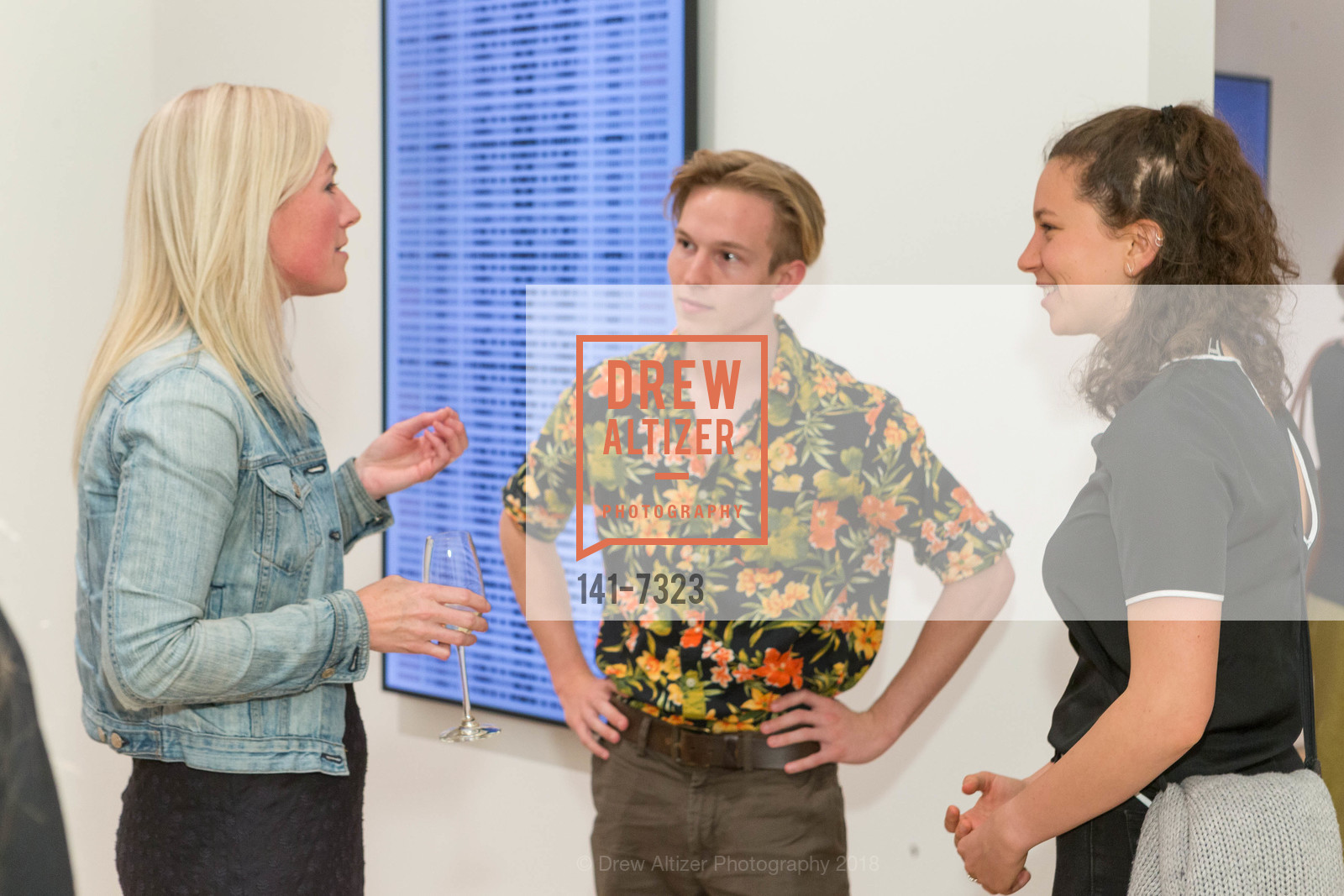 Asa Kohrman, Gunner Dongieux, Michal Rovner Opening Reception at Pace Palo Alto 2018, Pace Palo Alto. 229 Hamilton Ave Palo Alto CA 94301, March 8th, 2018, Photo #141-7323 Asa Kohrman, Gunner Dongieux, Photo #141-7323