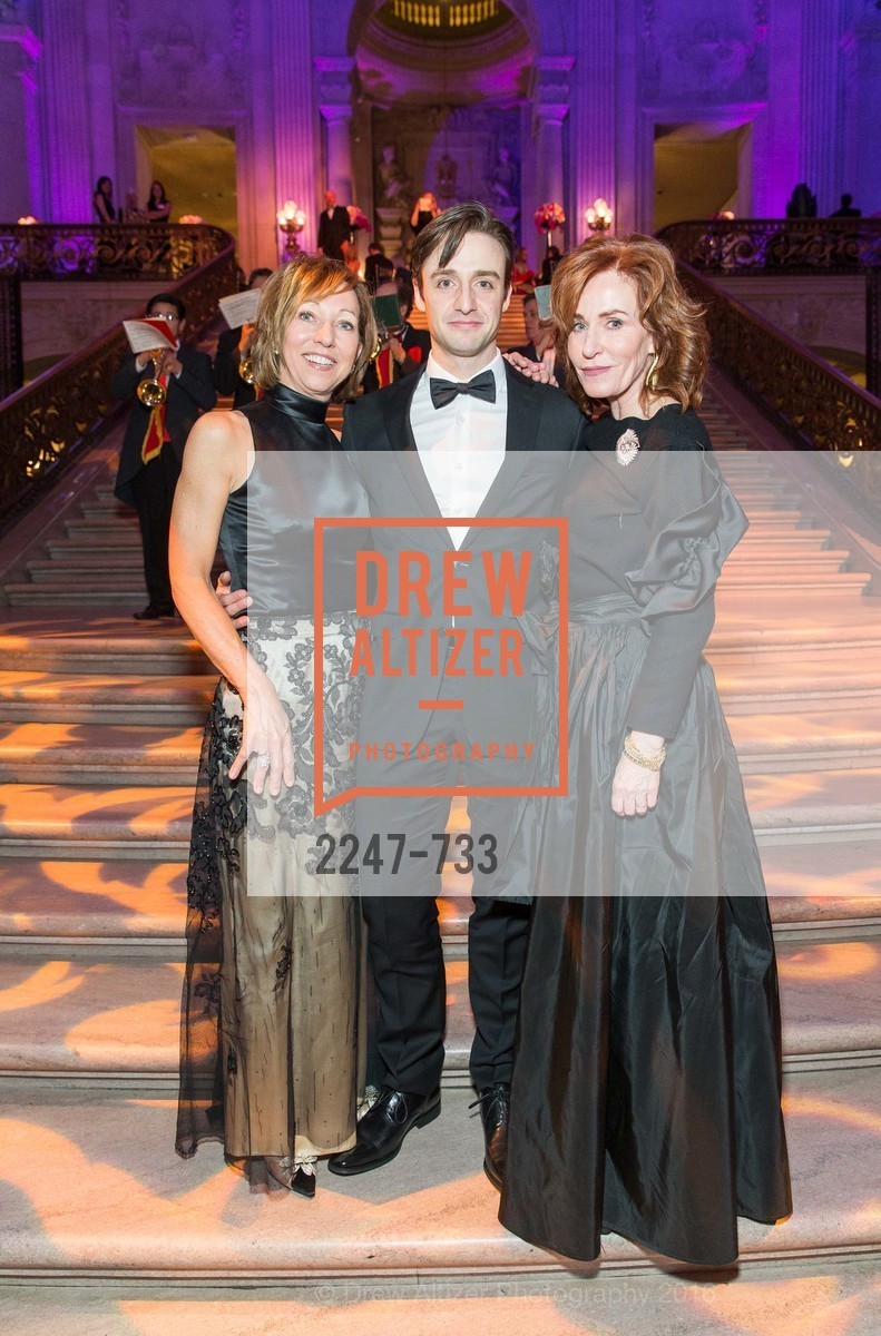 Janice Barger, Ruben Martin, Brenda Jewett, San Francisco Ballet 2016 Opening Night Gala, San Francisco City Hall. 1 Dr Carlton B Goodlett Pl, January 21st, 2016,Drew Altizer, Drew Altizer Photography, full-service agency, private events, San Francisco photographer, photographer california