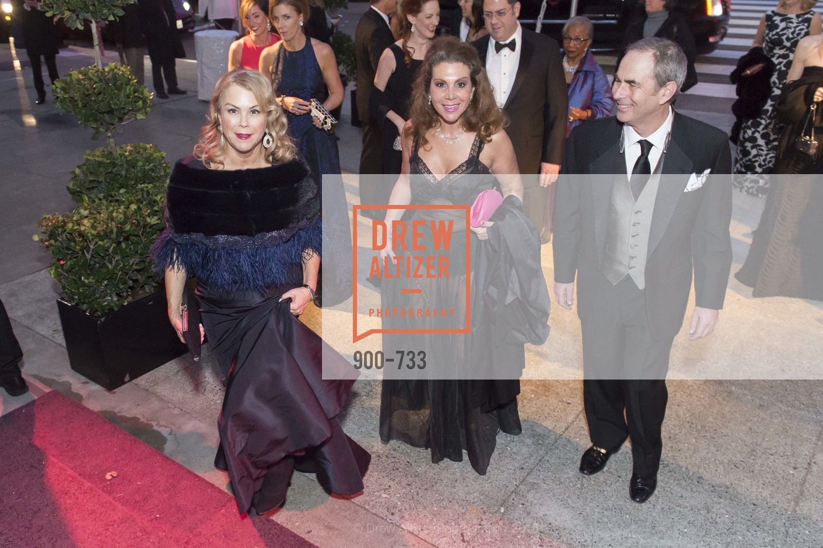 Nonie Greene, Debra Leylegian, Todd Werby, San Francisco Ballet 2016 Opening Night Gala, San Francisco City Hall. 1 Dr Carlton B Goodlett Pl, January 21st, 2016, Photo #900-733 Nonie Greene, Debra Leylegian, Todd Werby, Photo #900-733