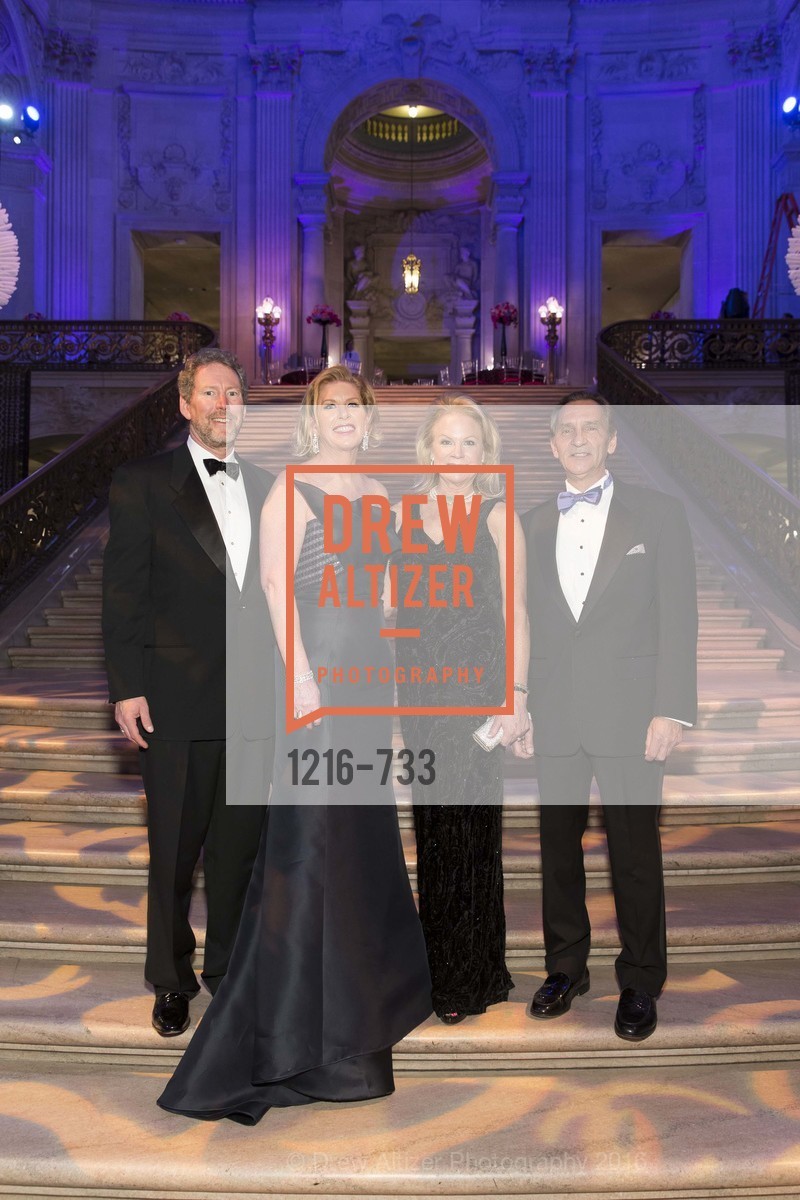 Bill Brandenburg, Jennifer Brandenburg, Claire Kostic, Mark Kostic, San Francisco Ballet 2016 Opening Night Gala, San Francisco City Hall. 1 Dr Carlton B Goodlett Pl, January 21st, 2016,Drew Altizer, Drew Altizer Photography, full-service agency, private events, San Francisco photographer, photographer california