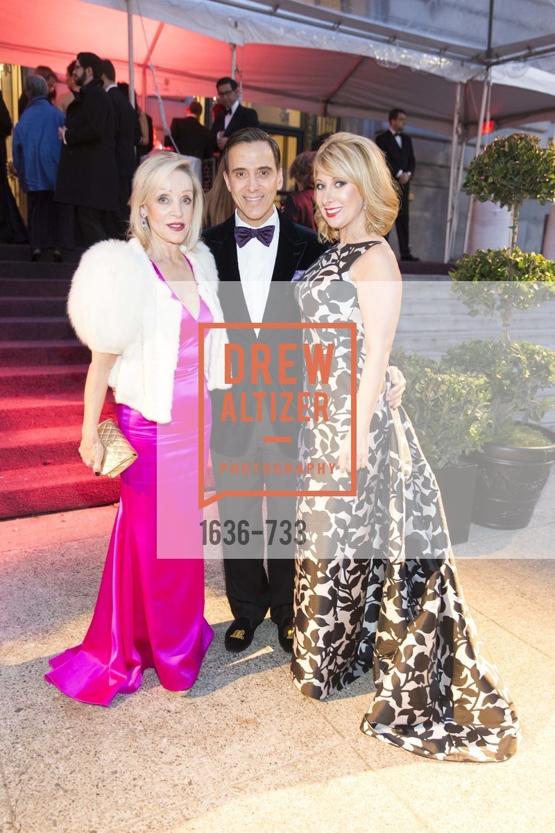 Barbara Brown, Alan Malouf, Jennifer Mancuso, San Francisco Ballet 2016 Opening Night Gala, San Francisco City Hall. 1 Dr Carlton B Goodlett Pl, January 21st, 2016,Drew Altizer, Drew Altizer Photography, full-service agency, private events, San Francisco photographer, photographer california