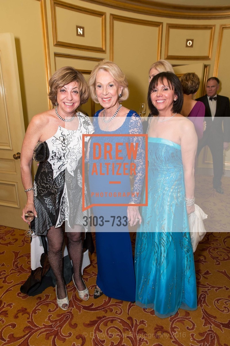 Ludmila Eggleton, Charlotte Shultz, Barbara Cartier, San Francisco Ballet 2016 Opening Night Gala, San Francisco City Hall. 1 Dr Carlton B Goodlett Pl, January 21st, 2016, Photo #3103-733 Ludmila Eggleton, Charlotte Shultz, Barbara Cartier, Photo #3103-733