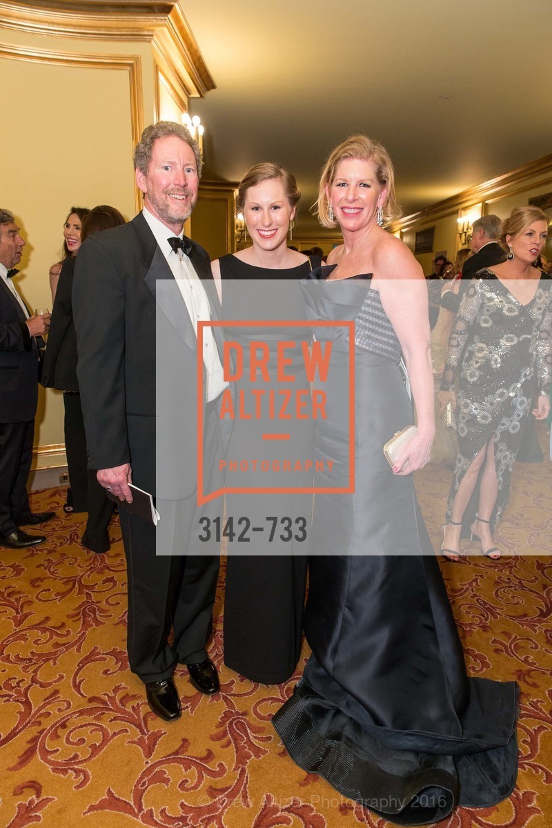 Bill Brandenburg, Alexandra Brandenburg, Jennifer Brandenburg, San Francisco Ballet 2016 Opening Night Gala, San Francisco City Hall. 1 Dr Carlton B Goodlett Pl, January 21st, 2016,Drew Altizer, Drew Altizer Photography, full-service agency, private events, San Francisco photographer, photographer california