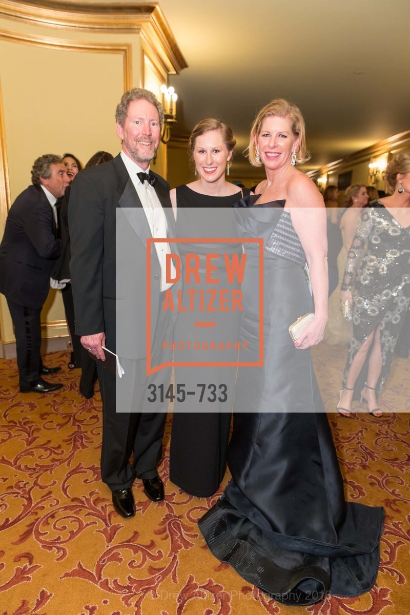 Bill Brandenburg, Alexandra Brandenburg, Jennifer Brandenburg, San Francisco Ballet 2016 Opening Night Gala, San Francisco City Hall. 1 Dr Carlton B Goodlett Pl, January 21st, 2016,Drew Altizer, Drew Altizer Photography, full-service agency, private events, San Francisco photographer, photographer california