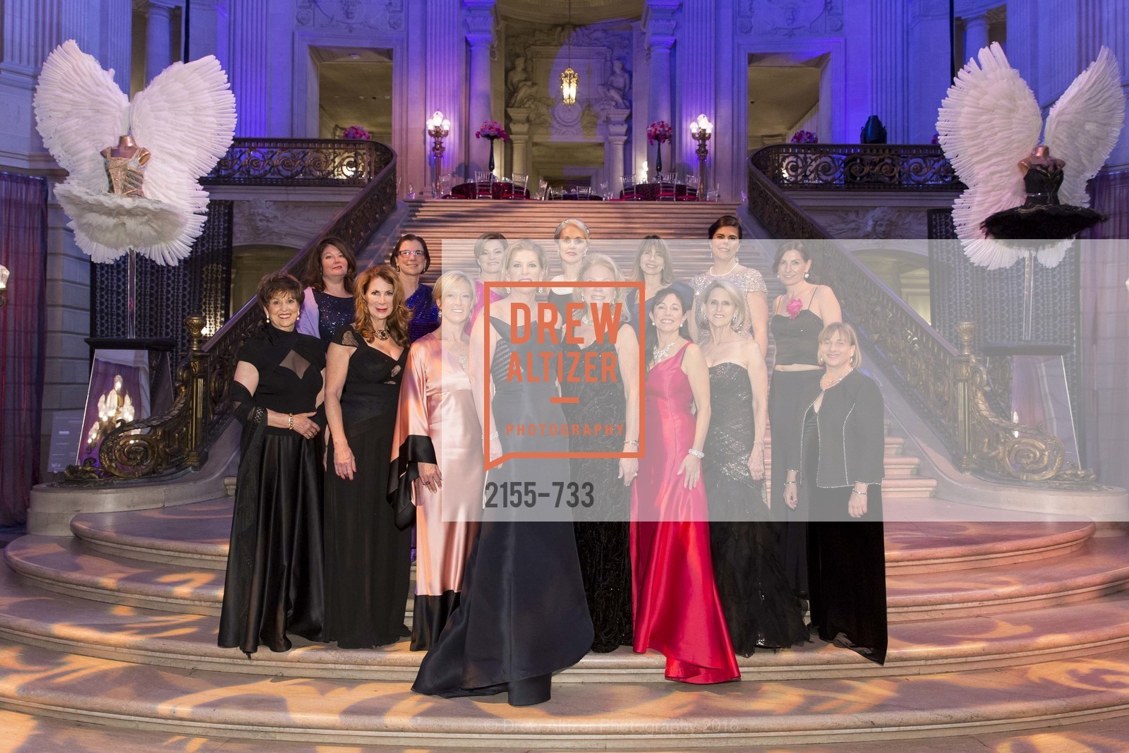 Suzanne Thornton, Catherine Bergstrom, Patricia Ferrin Loucks, Carolyn Koenig, Rhonda Mahendroo, Rene Rodman, Jennifer Brandenburg, Claire Kostic, Donna Bachle, Trecia Knapp, San Francisco Ballet 2016 Opening Night Gala, San Francisco City Hall. 1 Dr Carlton B Goodlett Pl, January 21st, 2016,Drew Altizer, Drew Altizer Photography, full-service agency, private events, San Francisco photographer, photographer california