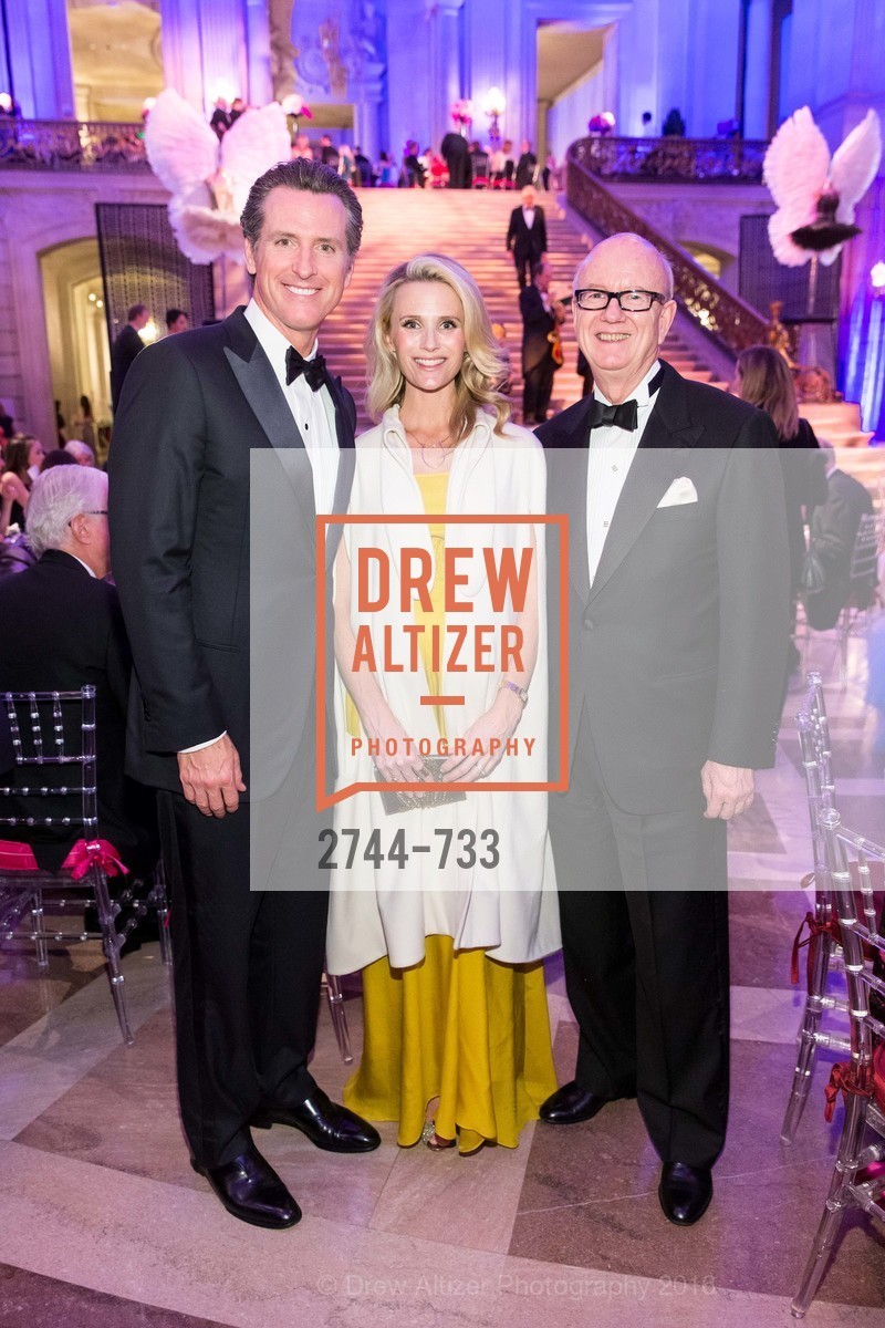 Gavin Newsom, Jennifer Siebel Newsom, Tom Horn, San Francisco Ballet 2016 Opening Night Gala, San Francisco City Hall. 1 Dr Carlton B Goodlett Pl, January 21st, 2016,Drew Altizer, Drew Altizer Photography, full-service event agency, private events, San Francisco photographer, photographer California