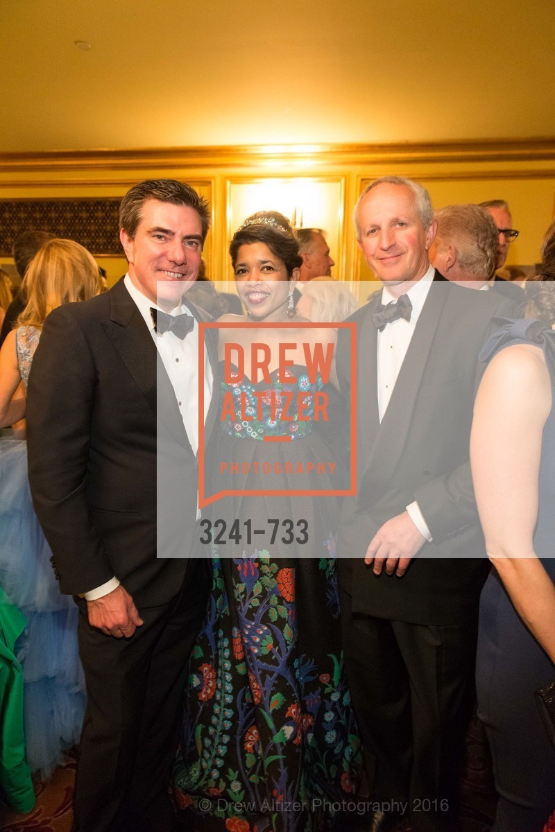 Bandel Carano, Deepa Pakianathan, Phil Pemberton, San Francisco Ballet 2016 Opening Night Gala, San Francisco City Hall. 1 Dr Carlton B Goodlett Pl, January 21st, 2016,Drew Altizer, Drew Altizer Photography, full-service agency, private events, San Francisco photographer, photographer california