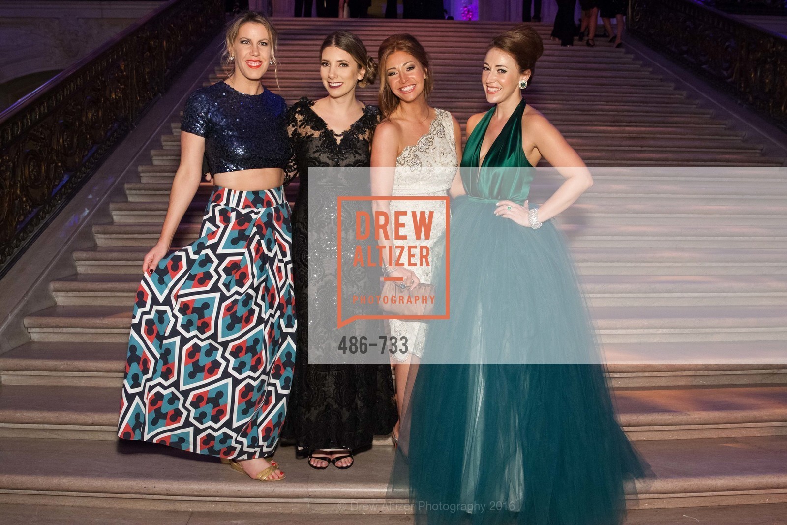 Lauren Groff, Brianna Haag, Whitney Hudak, Schuyler Hudak, San Francisco Ballet 2016 Opening Night Gala, San Francisco City Hall. 1 Dr Carlton B Goodlett Pl, January 21st, 2016,Drew Altizer, Drew Altizer Photography, full-service agency, private events, San Francisco photographer, photographer california