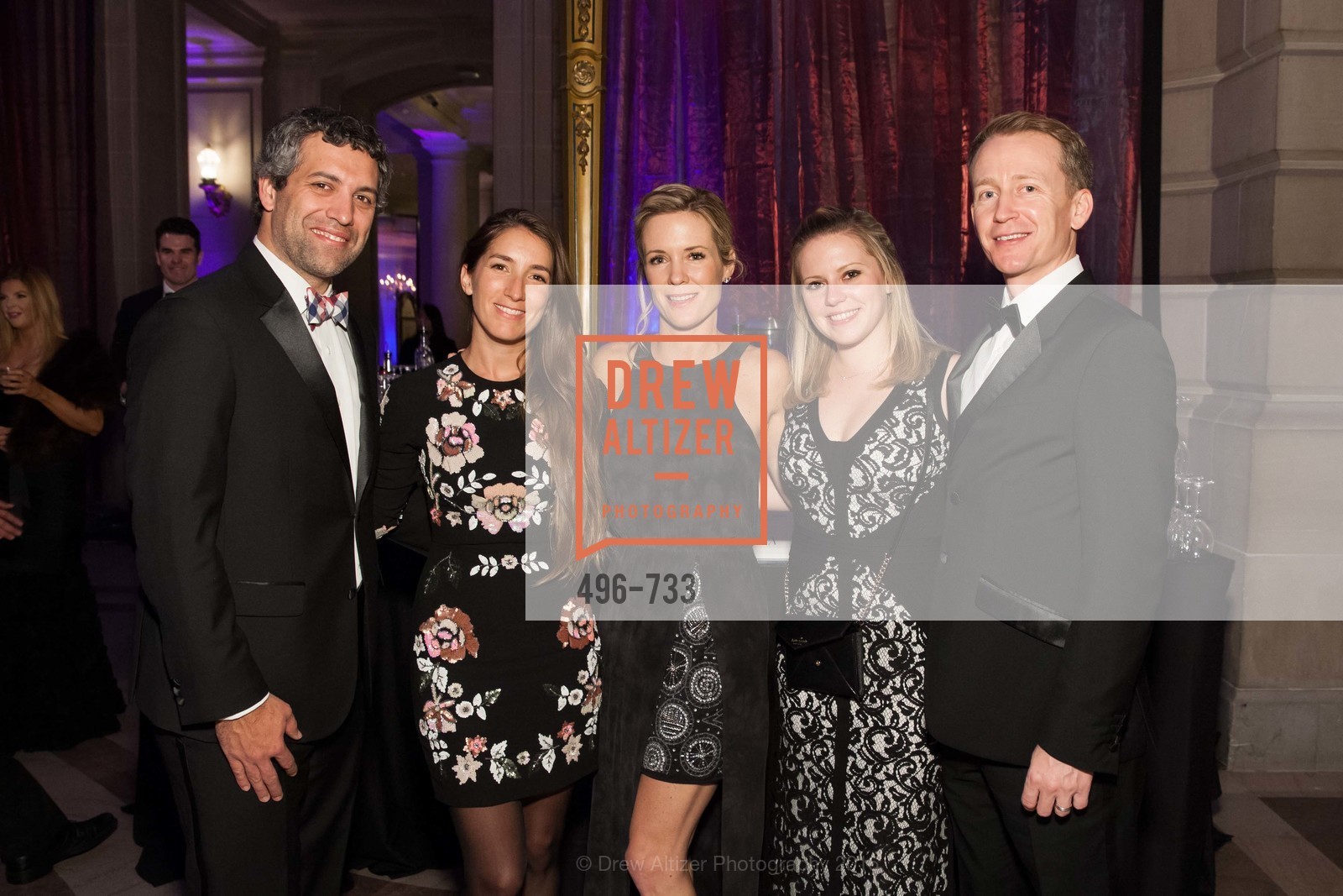Francisco Tossi, Danielle Daly, Ashley Arnold, Simon Arnold, San Francisco Ballet 2016 Opening Night Gala, San Francisco City Hall. 1 Dr Carlton B Goodlett Pl, January 21st, 2016, Photo #496-733 Francisco Tossi, Danielle Daly, Ashley Arnold, Simon Arnold, Photo #496-733