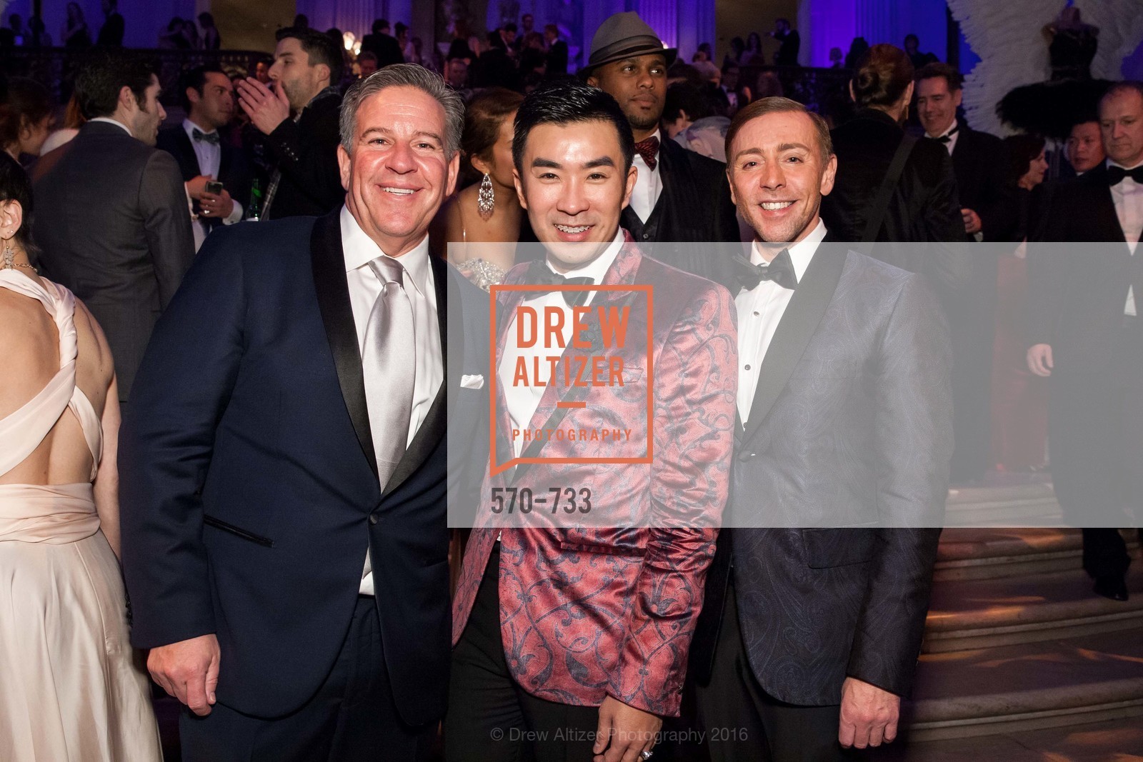 Gregg Lynn, Kai Pang Pan, Mark Rhoades, San Francisco Ballet 2016 Opening Night Gala, San Francisco City Hall. 1 Dr Carlton B Goodlett Pl, January 21st, 2016,Drew Altizer, Drew Altizer Photography, full-service agency, private events, San Francisco photographer, photographer california