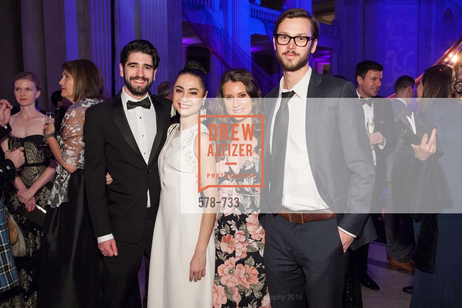Joshua Pratman, Matilde Sloustey, Renee Schomp, Zack Sumner, San Francisco Ballet 2016 Opening Night Gala, San Francisco City Hall. 1 Dr Carlton B Goodlett Pl, January 21st, 2016,Drew Altizer, Drew Altizer Photography, full-service agency, private events, San Francisco photographer, photographer california