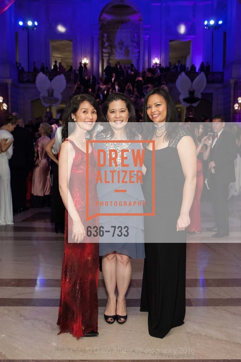 Reiko Muranaga, Esther Del Rosario, Christina Arguelles, San Francisco Ballet 2016 Opening Night Gala, San Francisco City Hall. 1 Dr Carlton B Goodlett Pl, January 21st, 2016,Drew Altizer, Drew Altizer Photography, full-service agency, private events, San Francisco photographer, photographer california